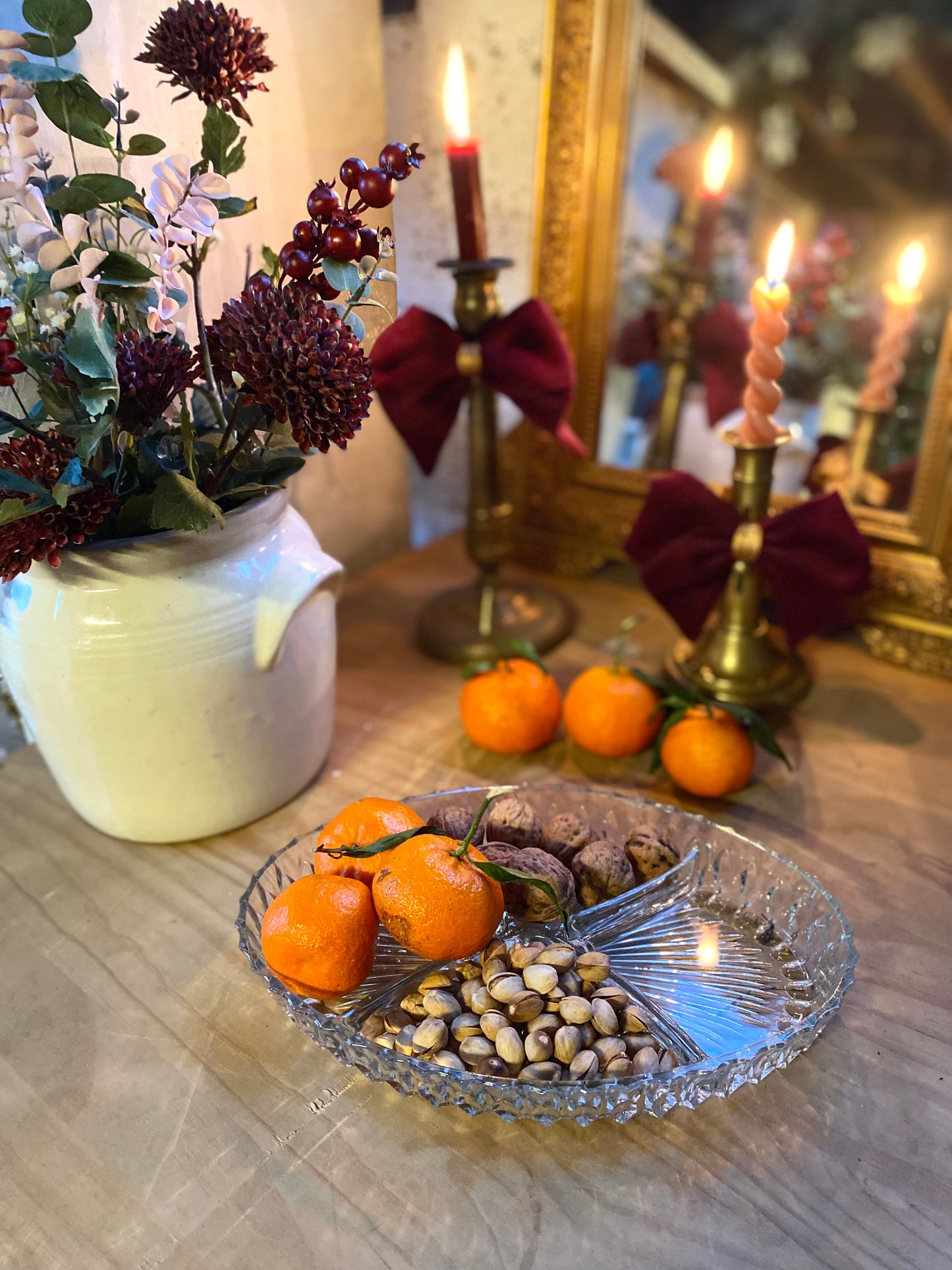 Plat à compartiment ovale