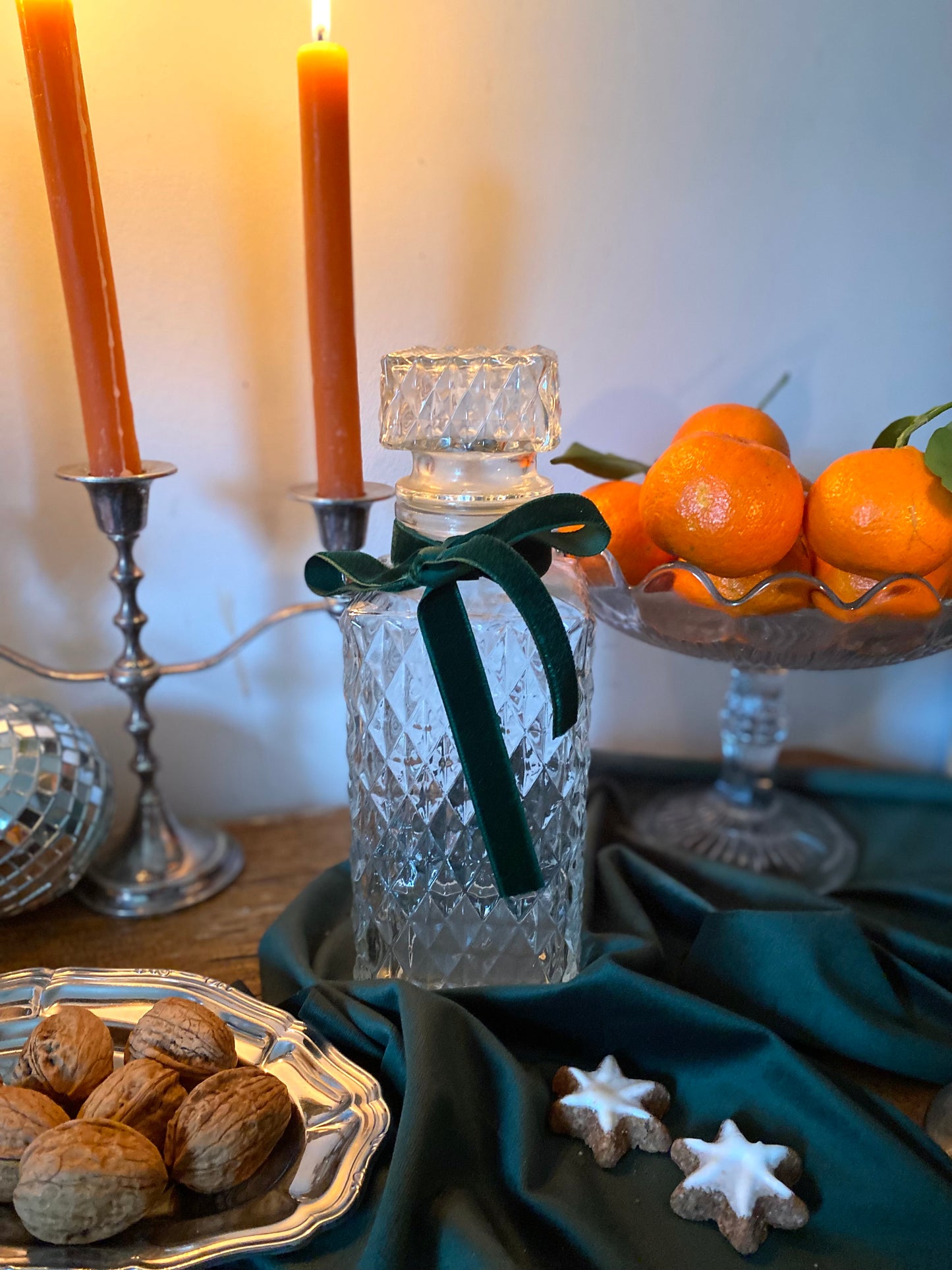 Carafe à whisky en verre ancien