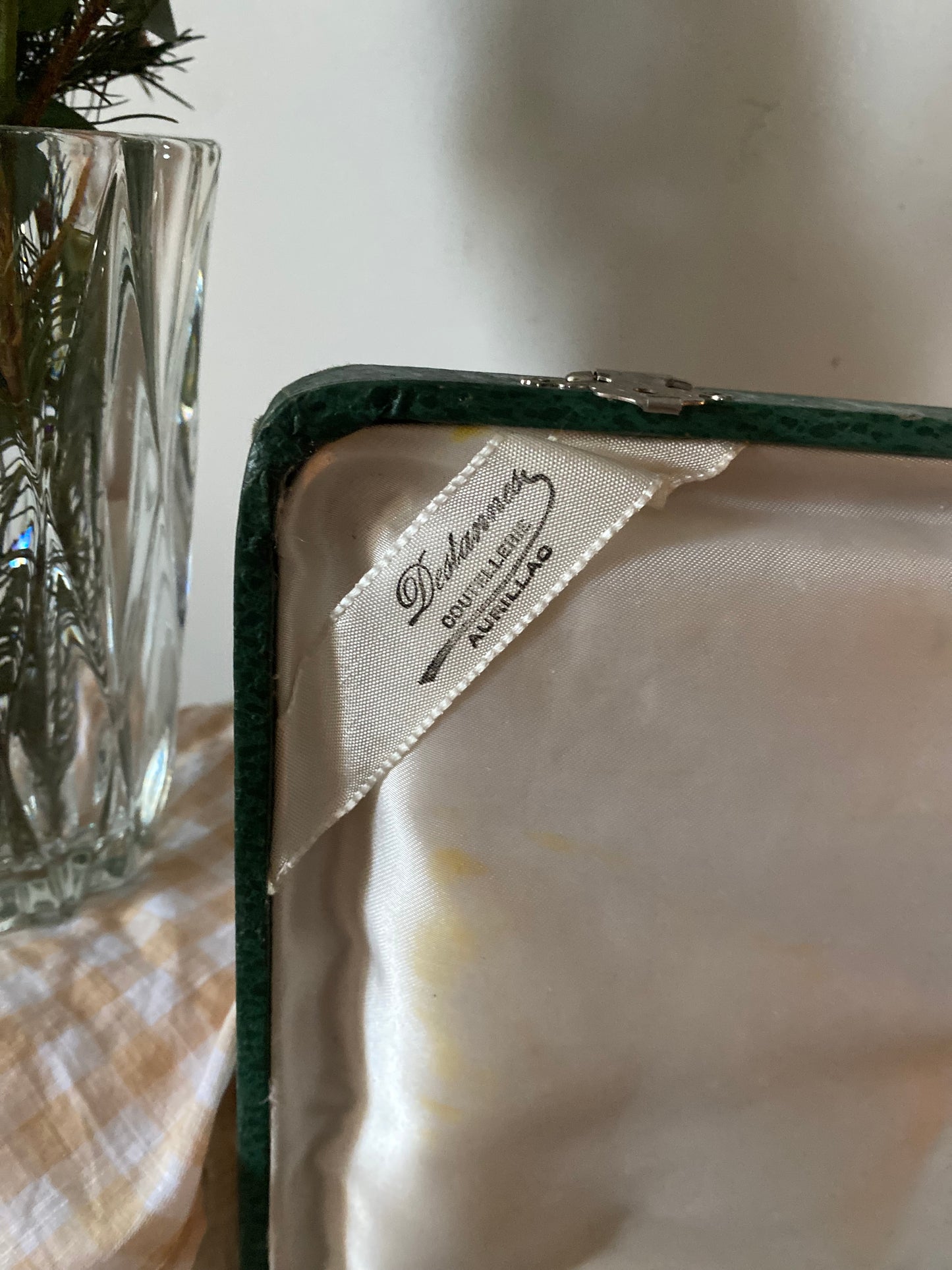 Service à dessert en corne ancienne