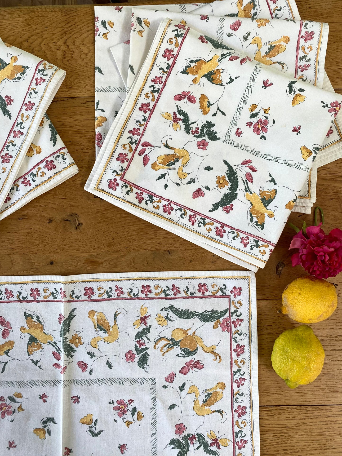Serviettes de table en coton