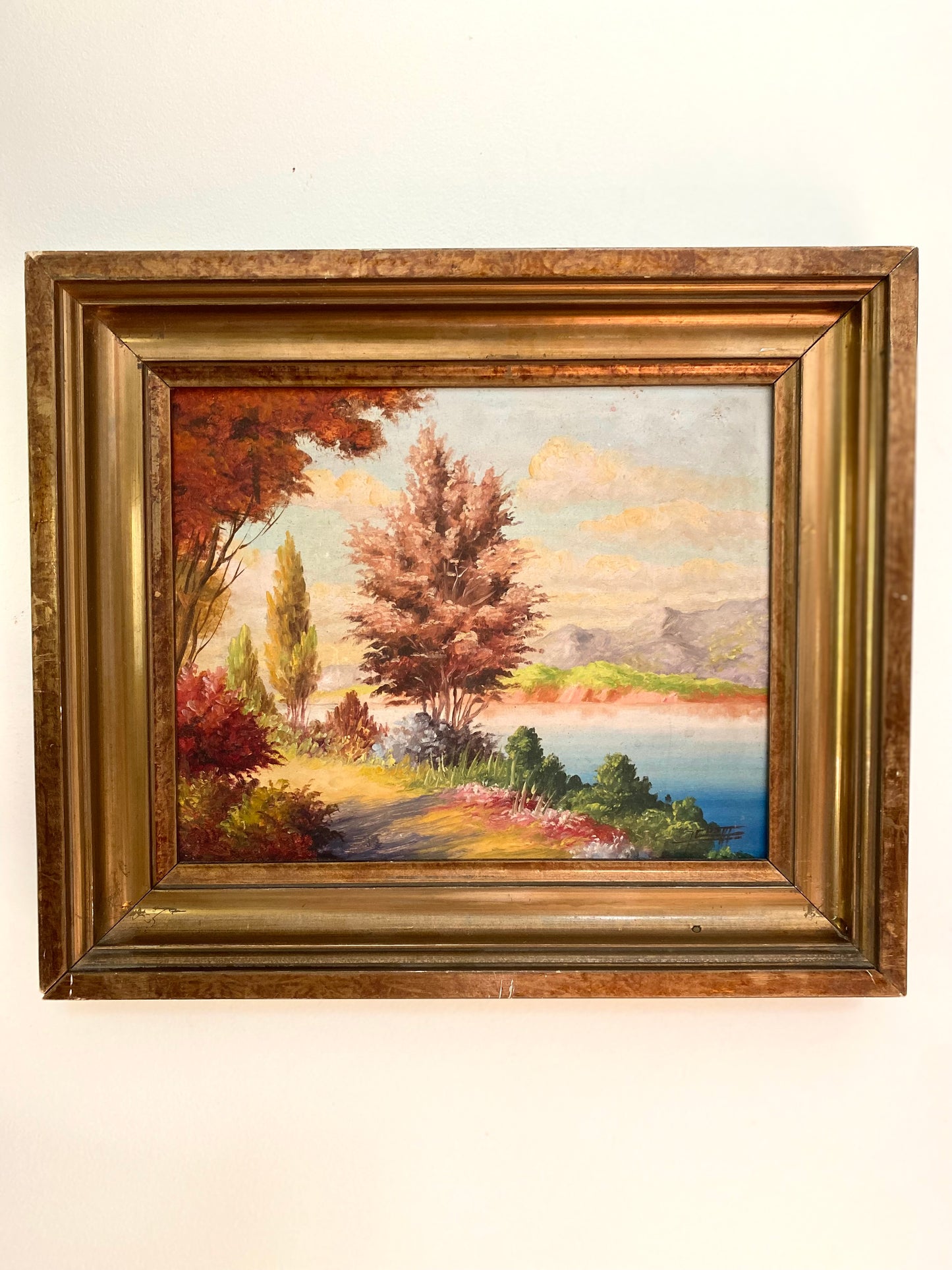 Huile sur panneau ancienne