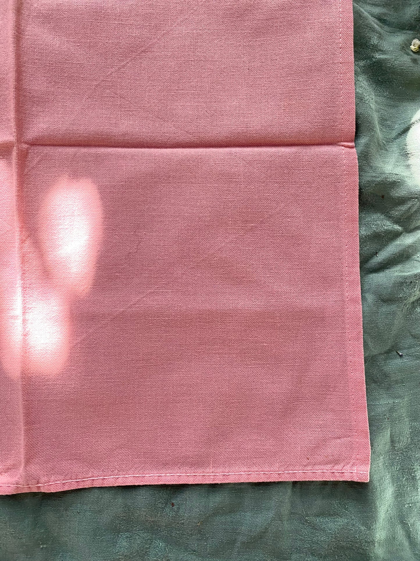 Lot de 8 Serviettes de Table "Rose Poudré" en coton ancien