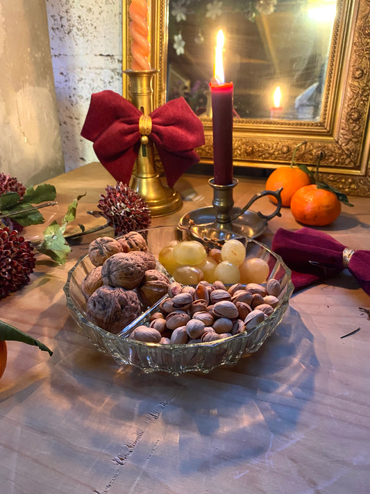 Plat à compartiment en verre moulé