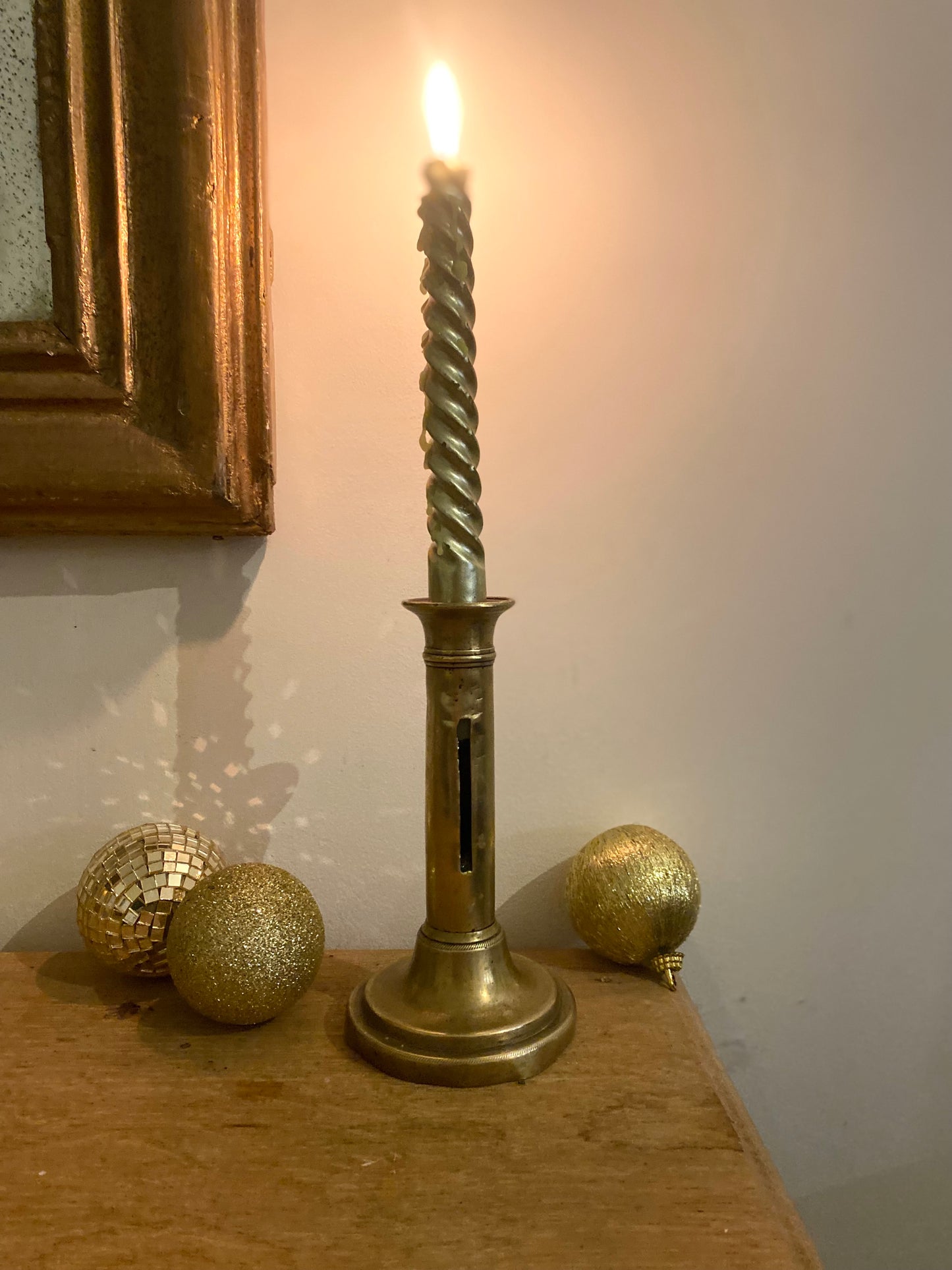 Bougeoir à poussoir XIXe siècle