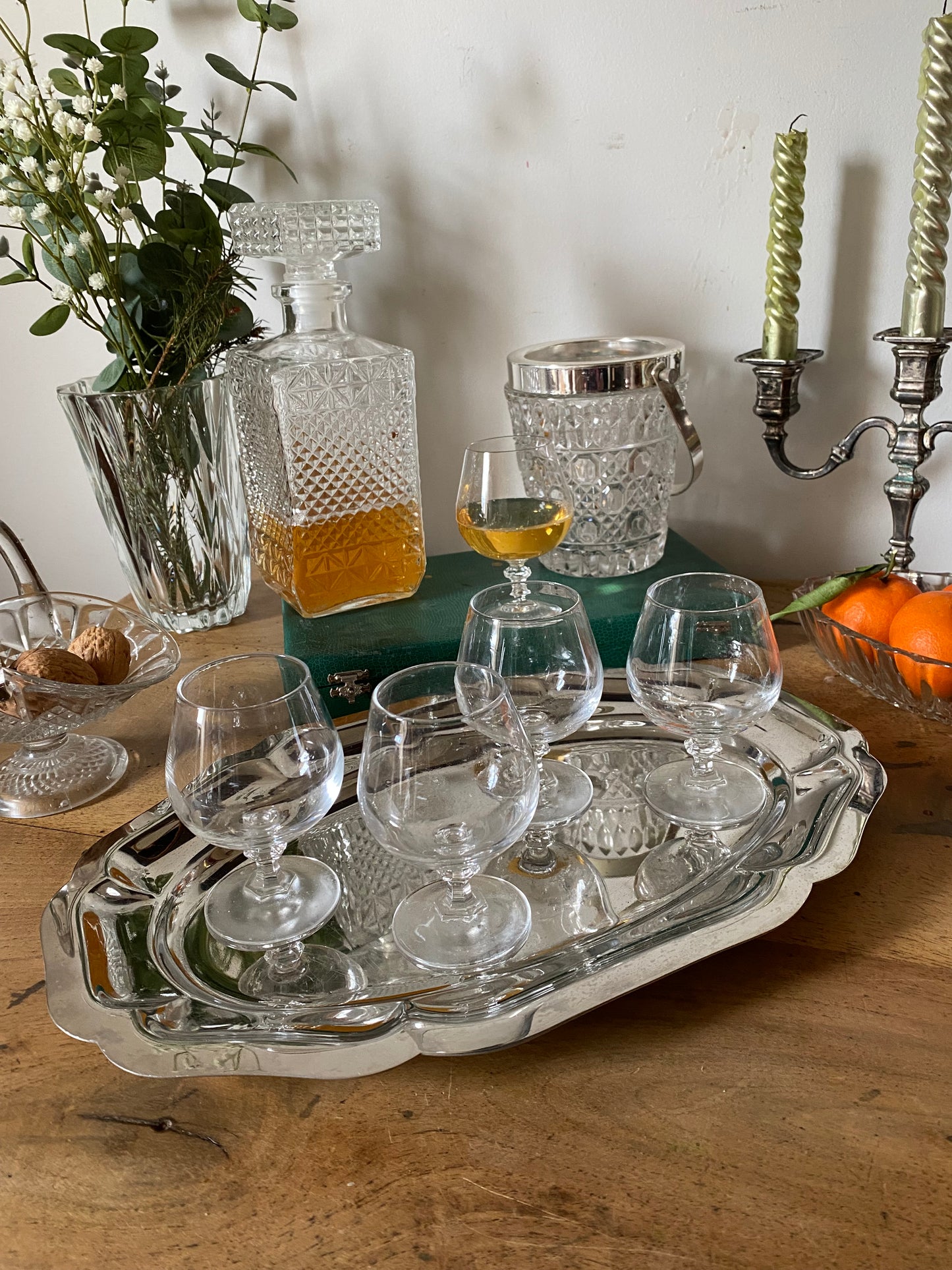 Service à digestif en cristal ancien