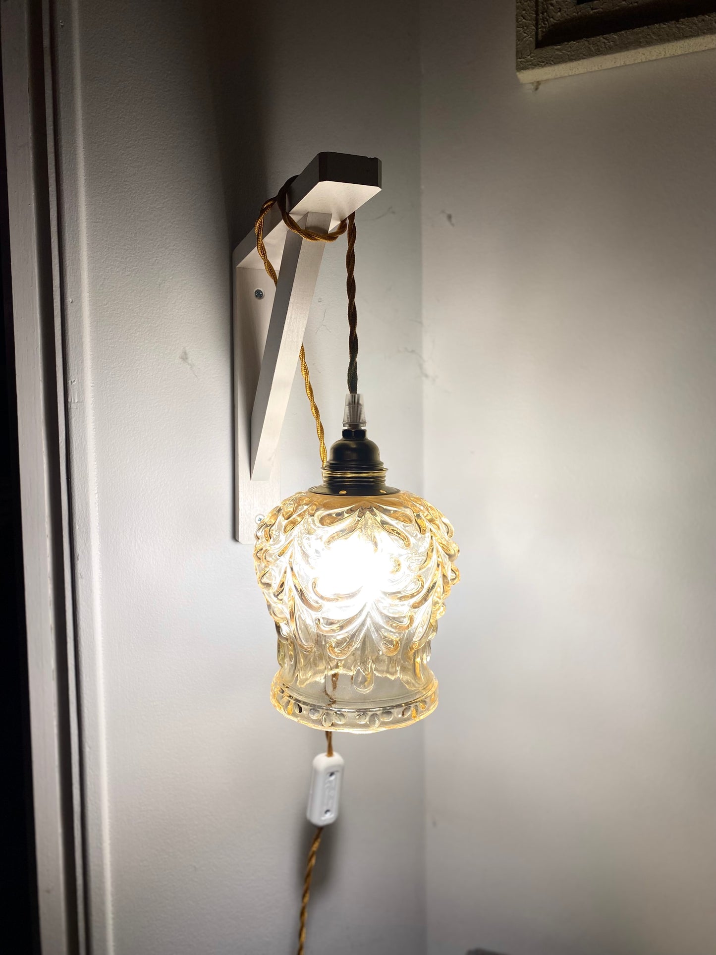 Baladeuse globe en verre Art Deco