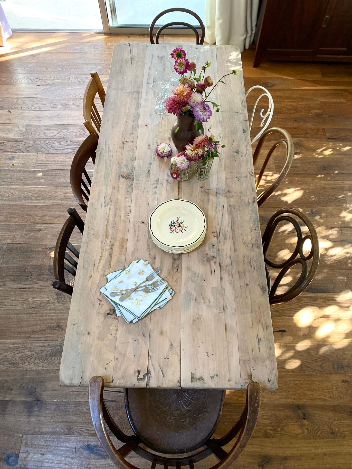 Table de ferme en bois massif ancien