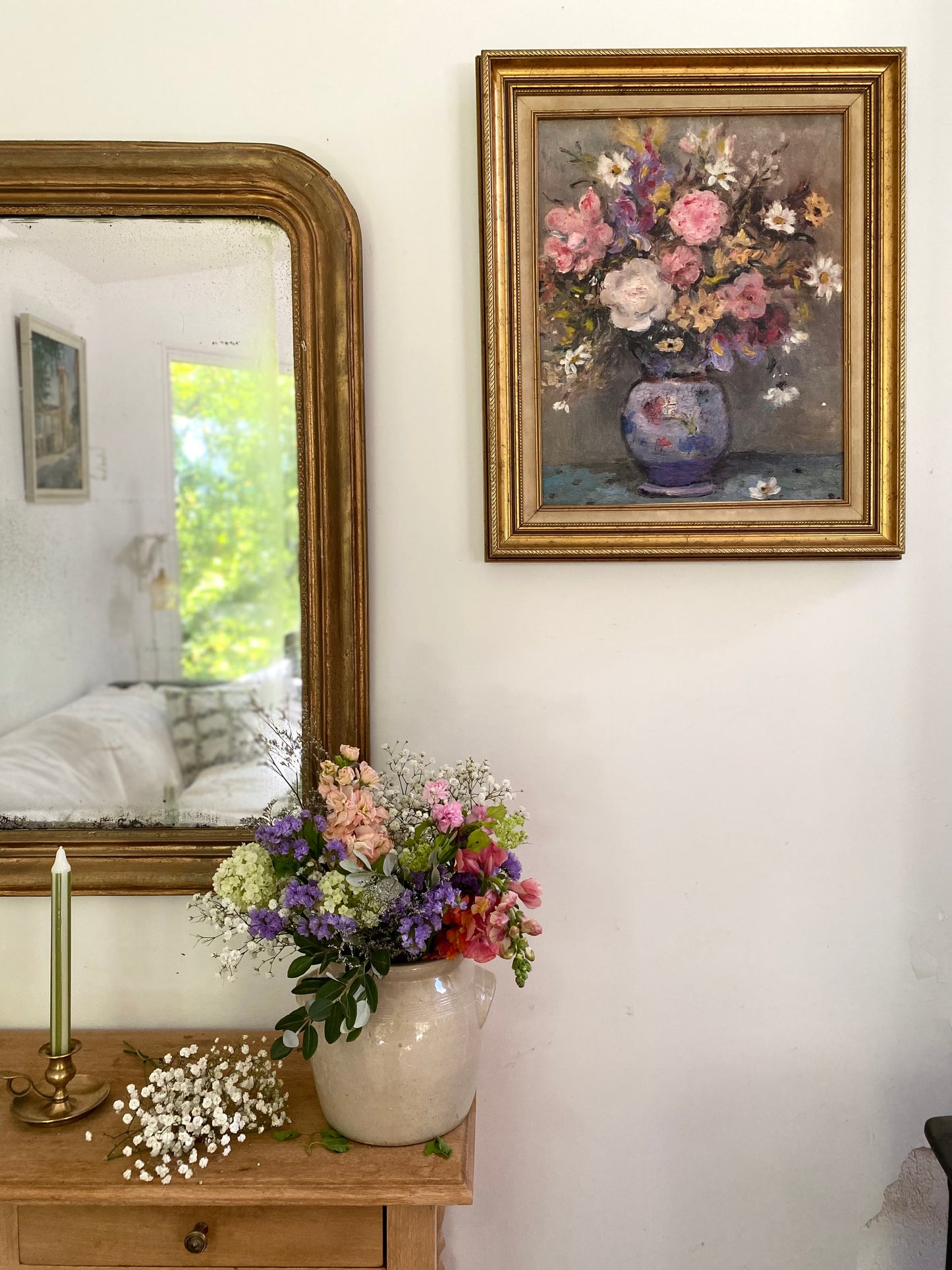 Nature Morte aux Fleurs – Huile sur Toile – Années 50/60