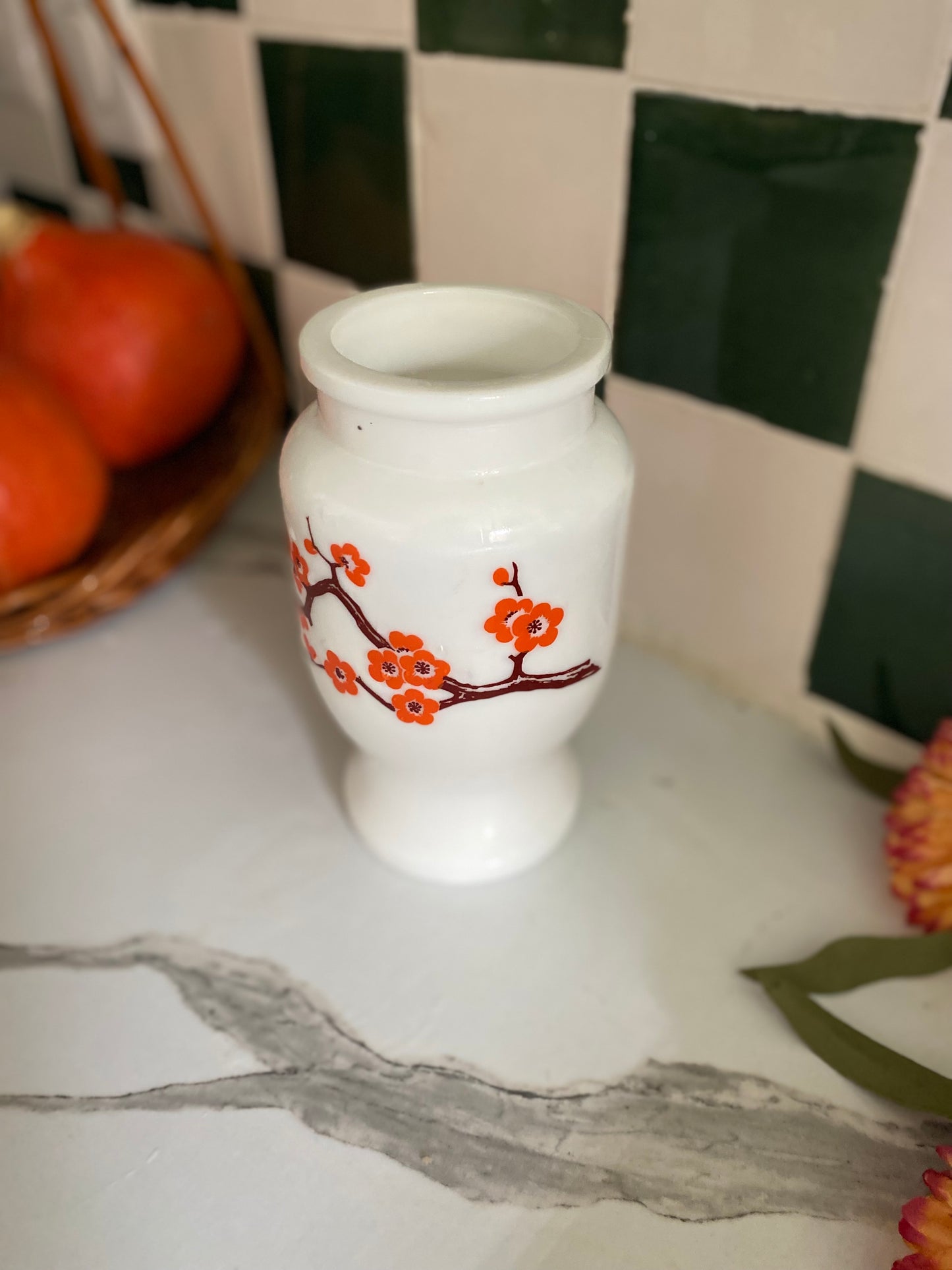 Vase en opaline vintage