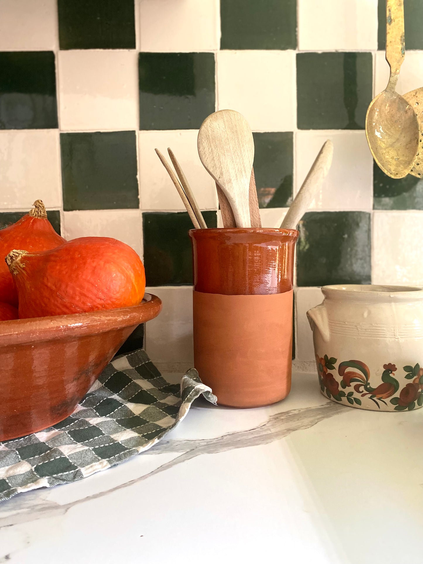 Pot en terre cuite vernissée