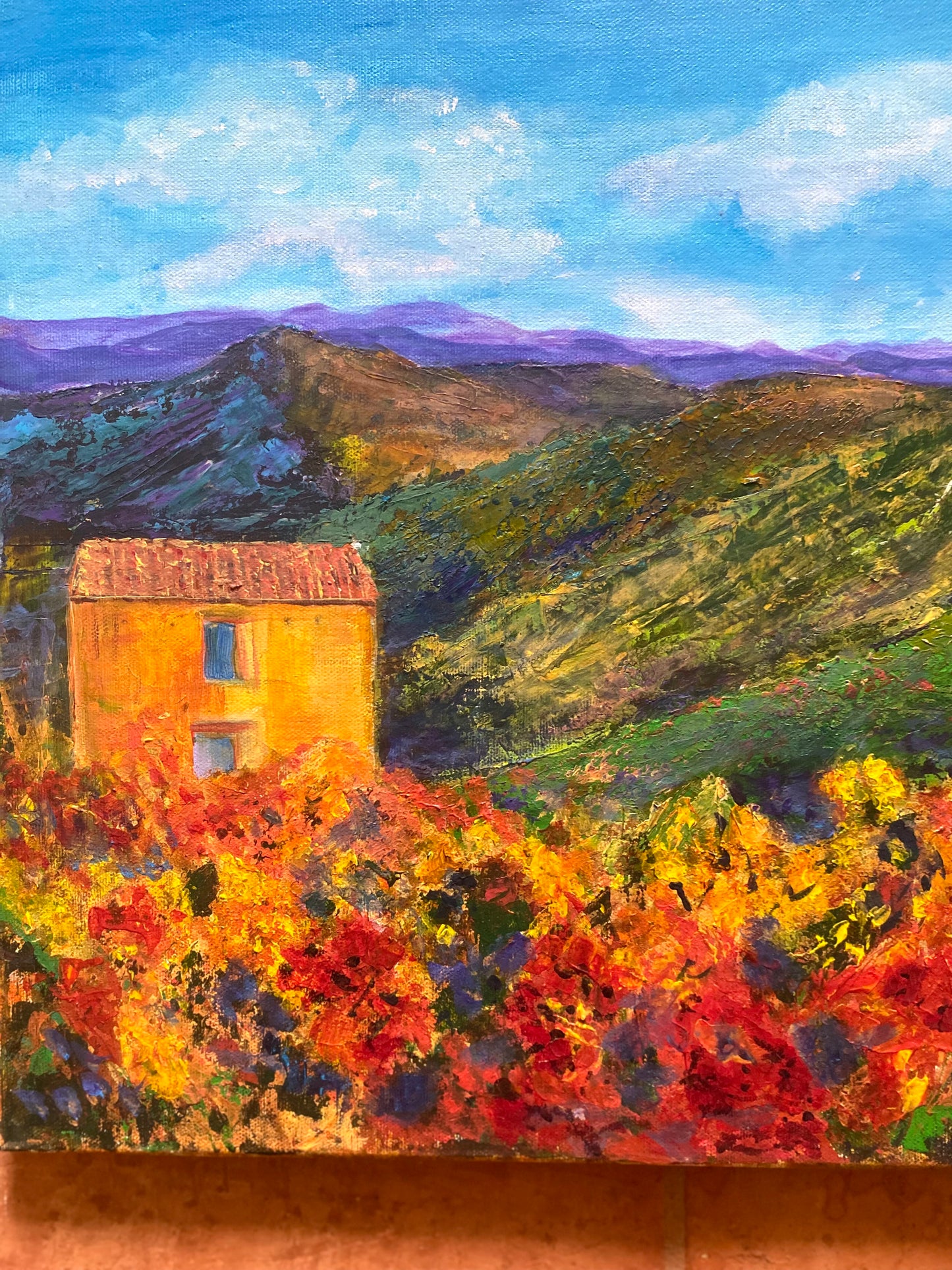 Huile sur toile vintage