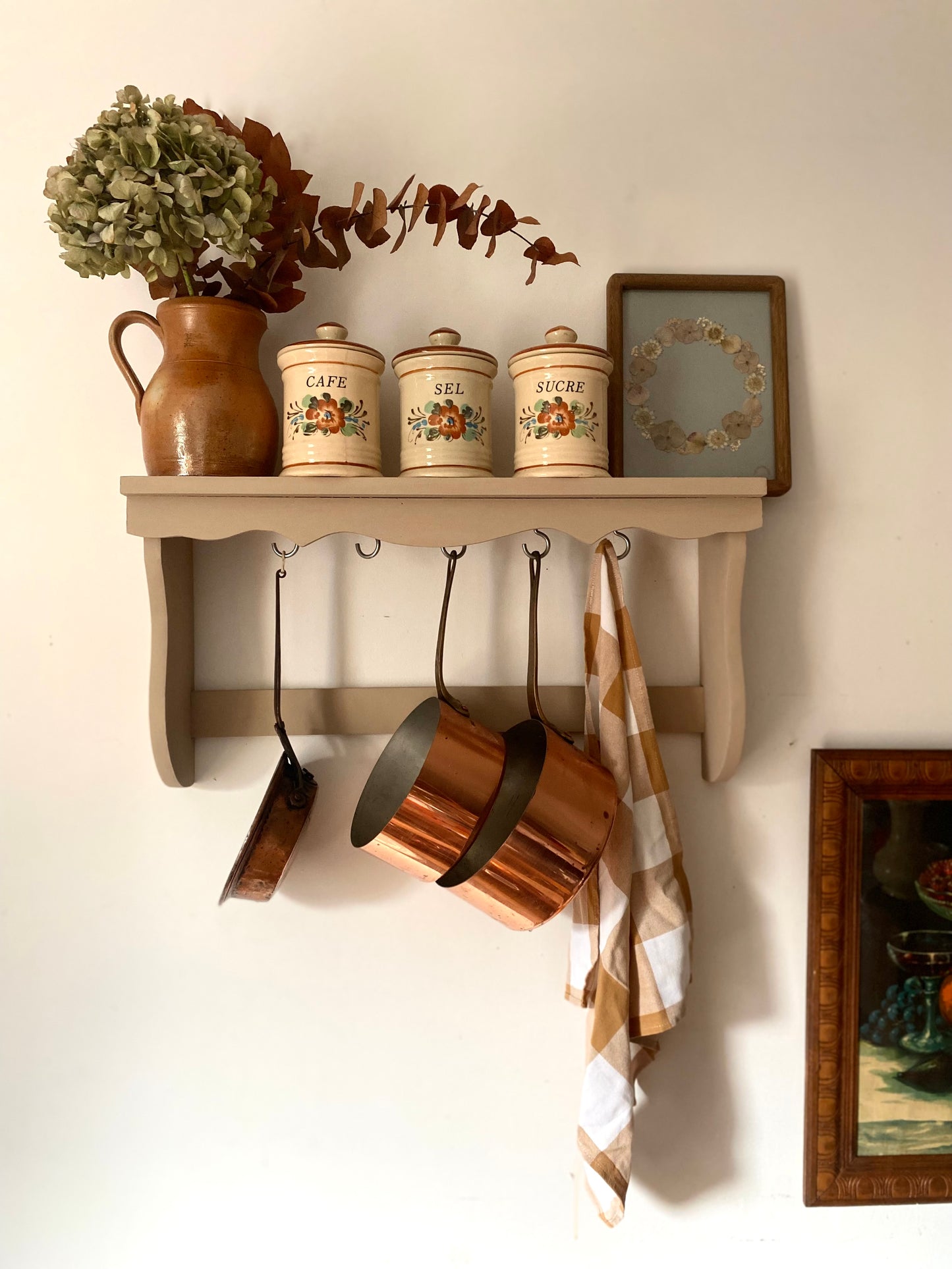 Duo de Casseroles en cuivre milieu du XXe siècle de fabrication française par Métaux Ouvrés Vesoul