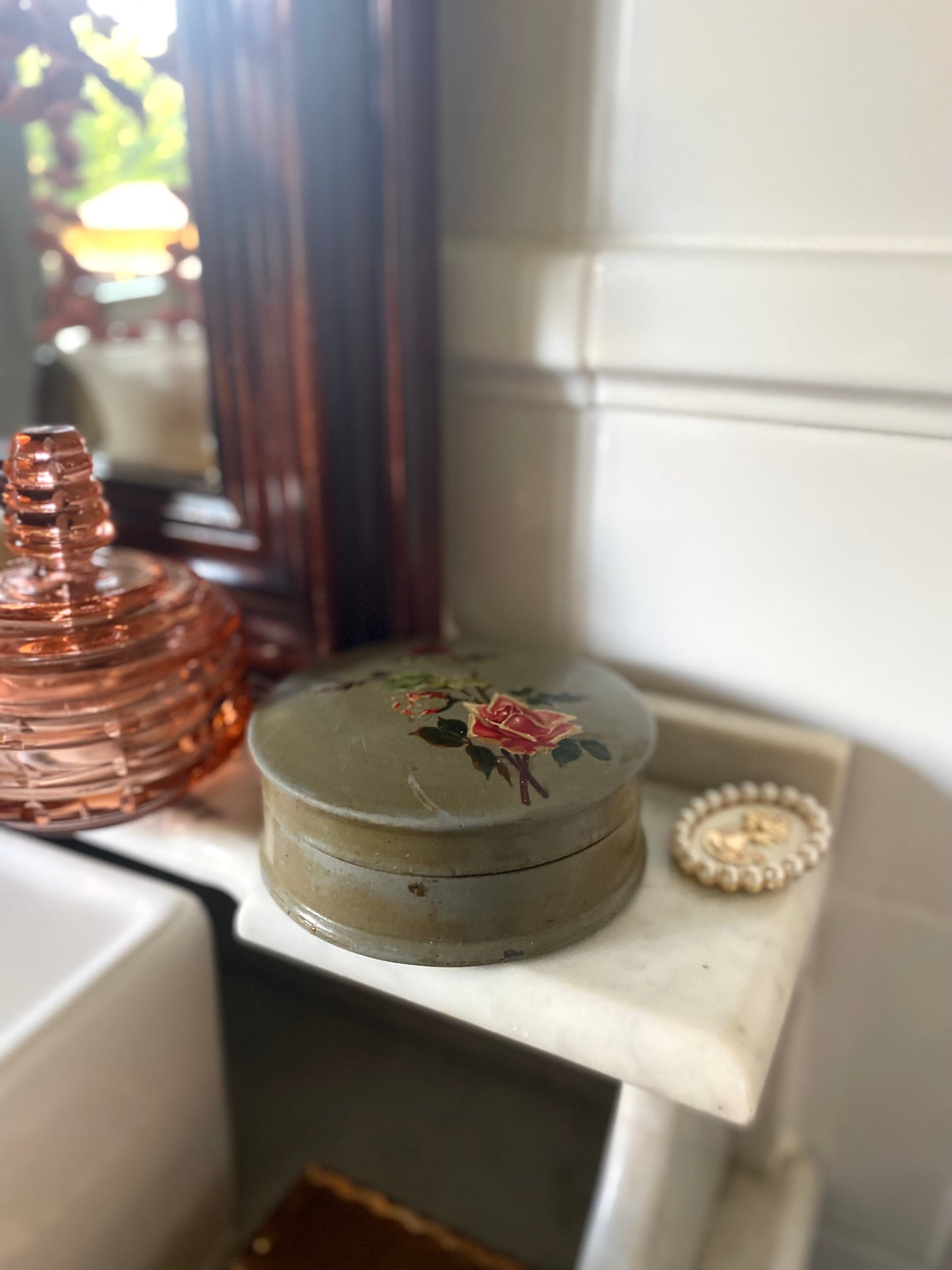 Boîte à poudre Art Déco