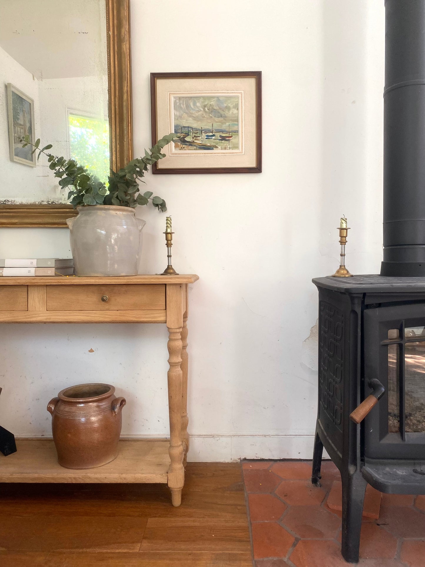 Tableau Huile sur Toile "Étangs à Leucate" – 1972