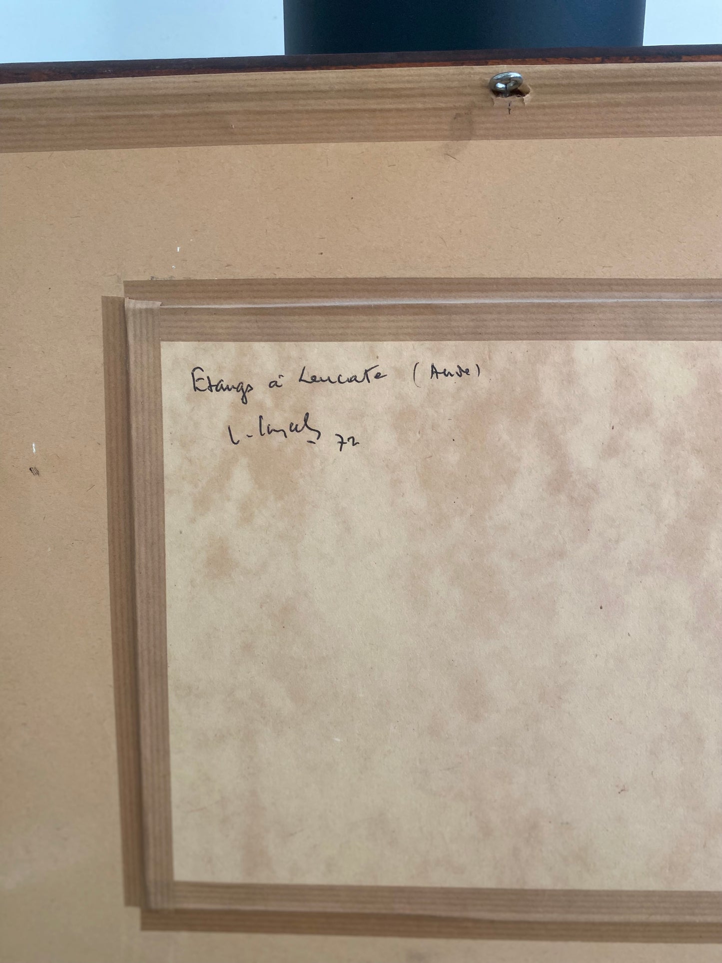 Tableau Huile sur Toile "Étangs à Leucate" – 1972