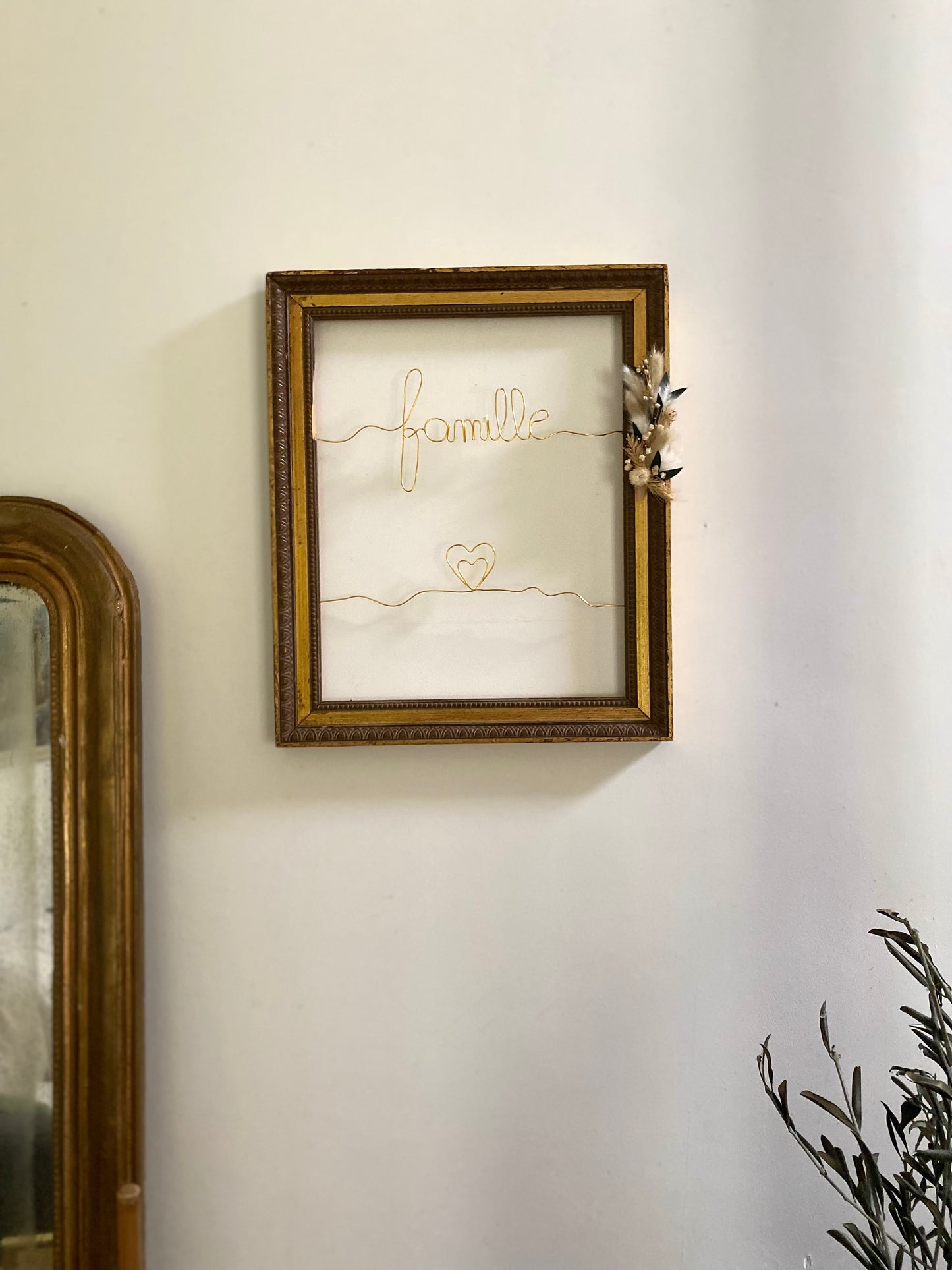 Cadre ancien decoré