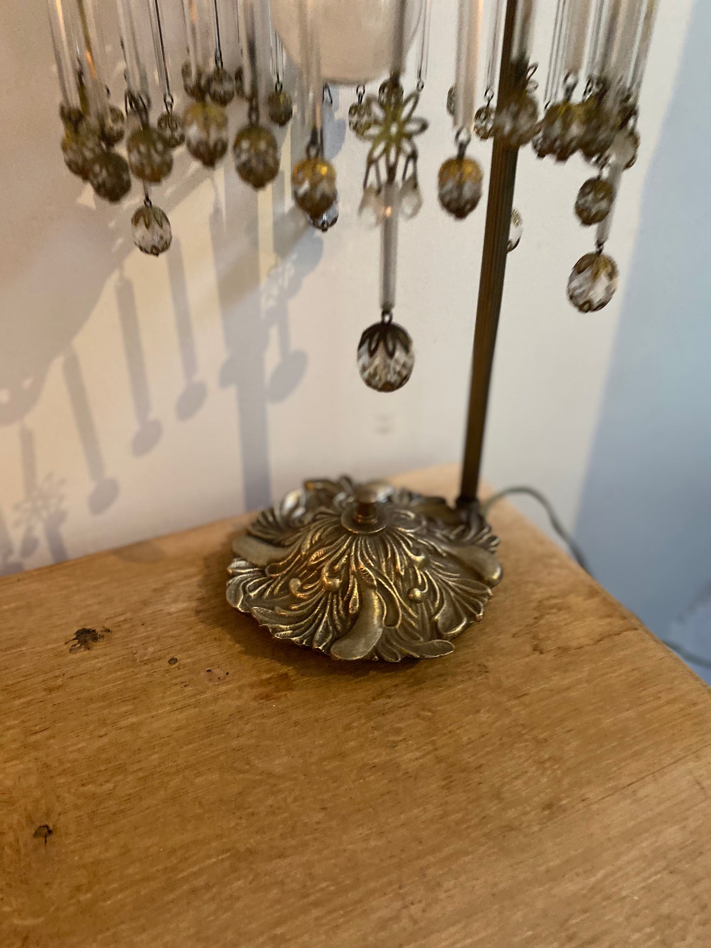 Lampe à pampille Art Déco