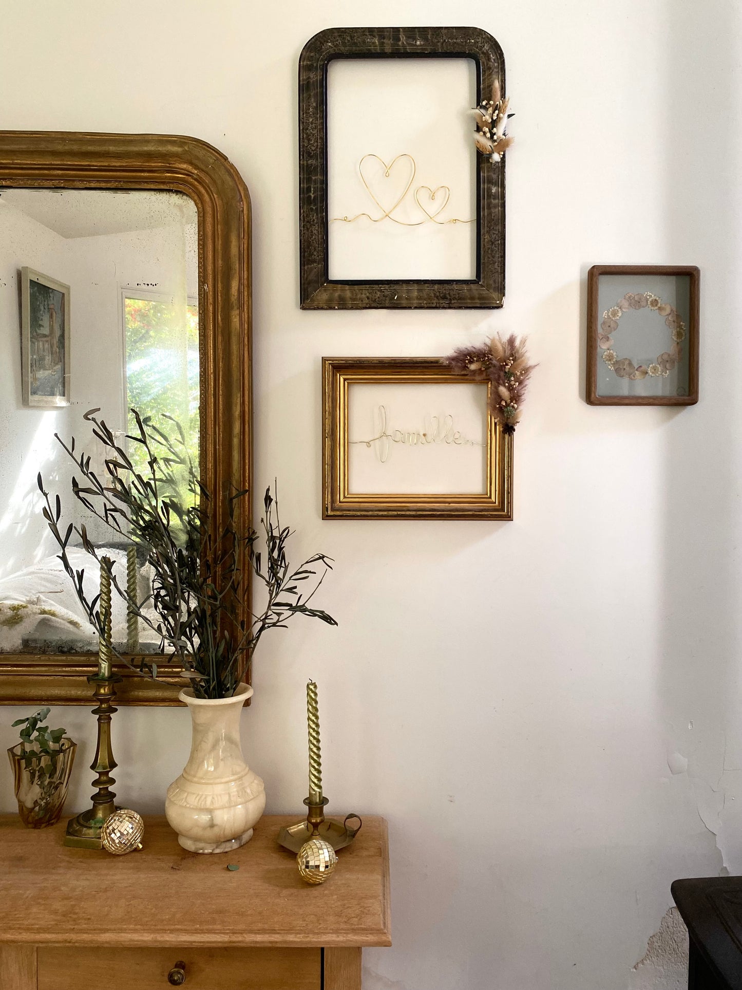 Cadre ancien décoré