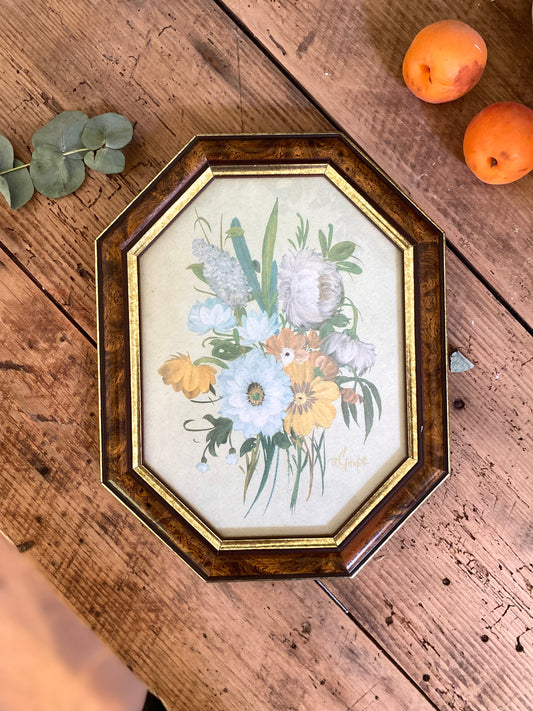 Tableau hexagonal ancien