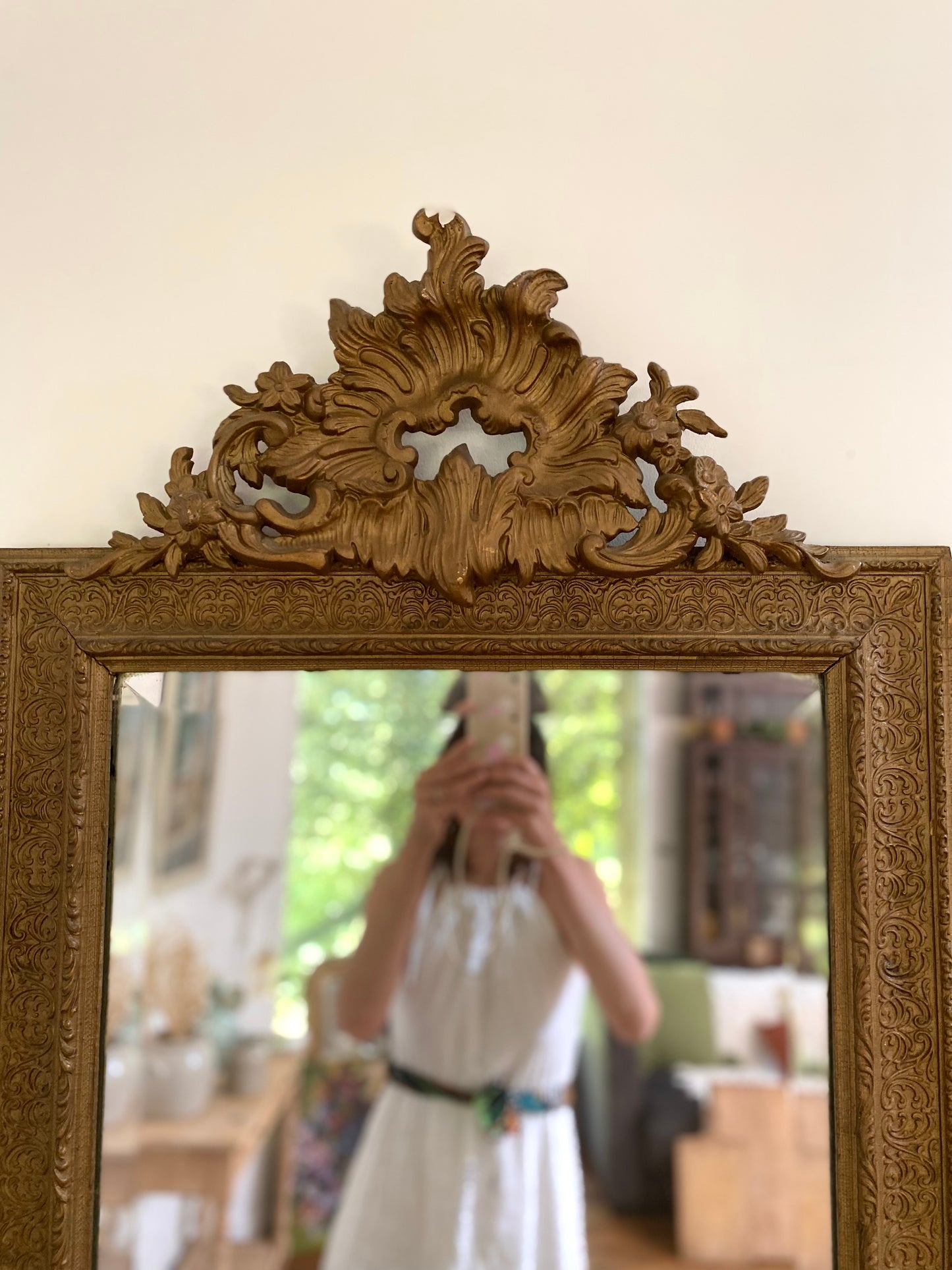 Grand miroir ancien baroque