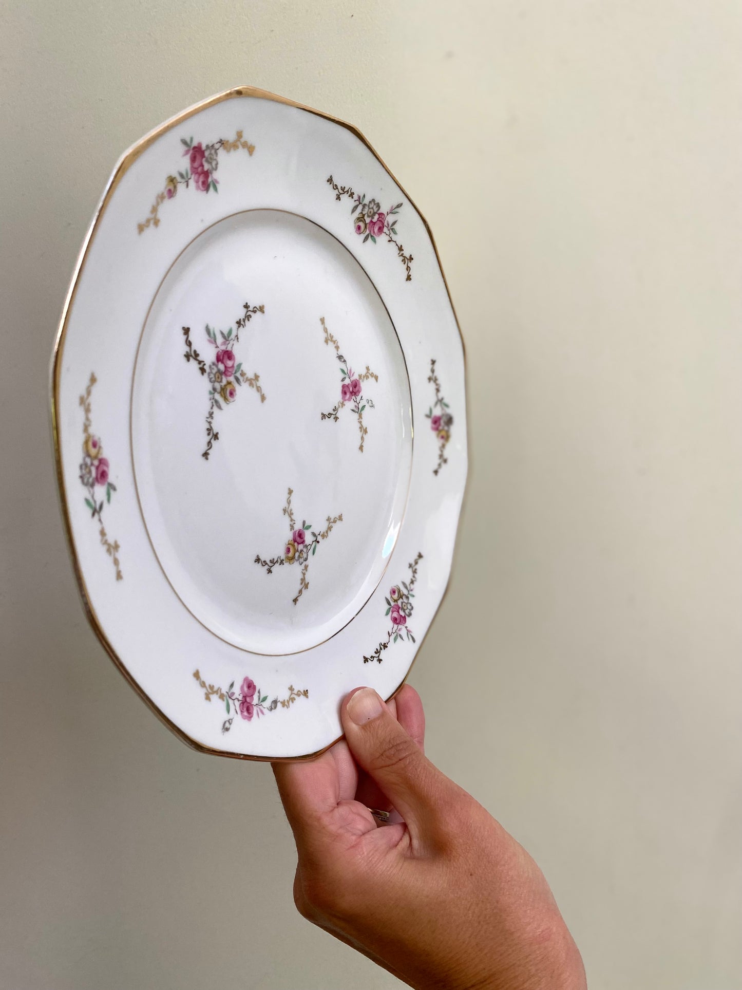 Assiettes plates - Porcelaine du Berry - CH-R France - Circa 1900