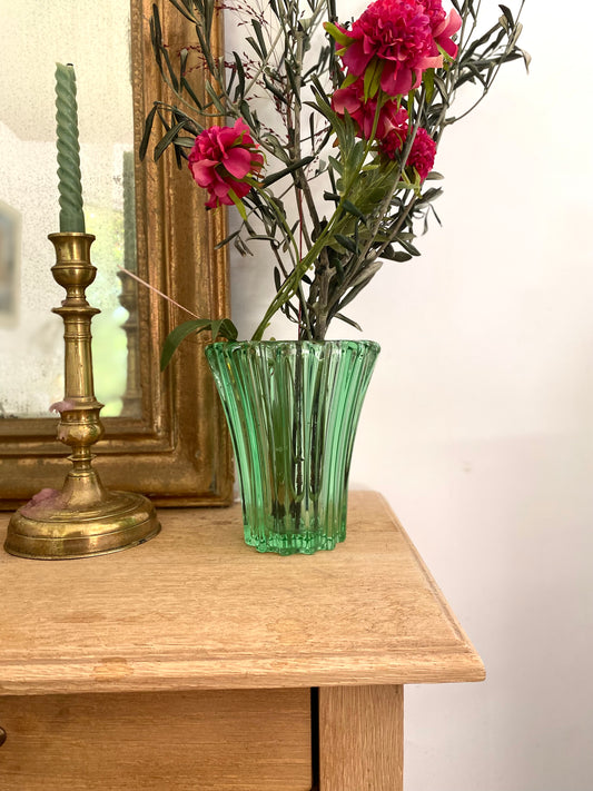 Vase en verre vintage