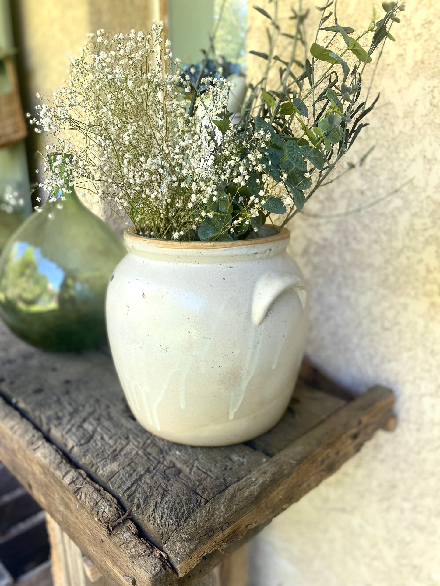 Ancien Grand Pot à Confit en Terre Cuite Vernissée – XIXe