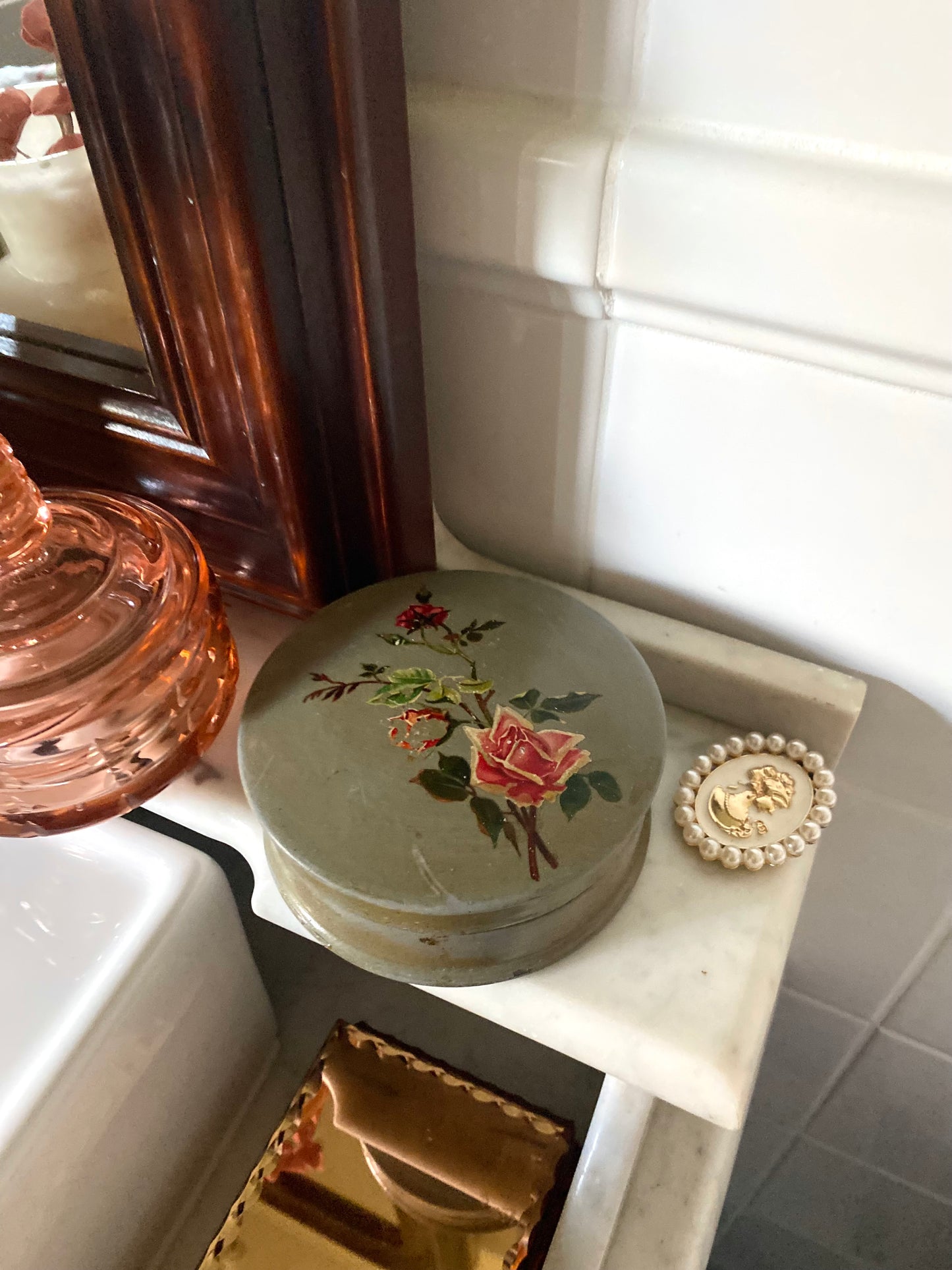 Boîte à poudre Art Déco