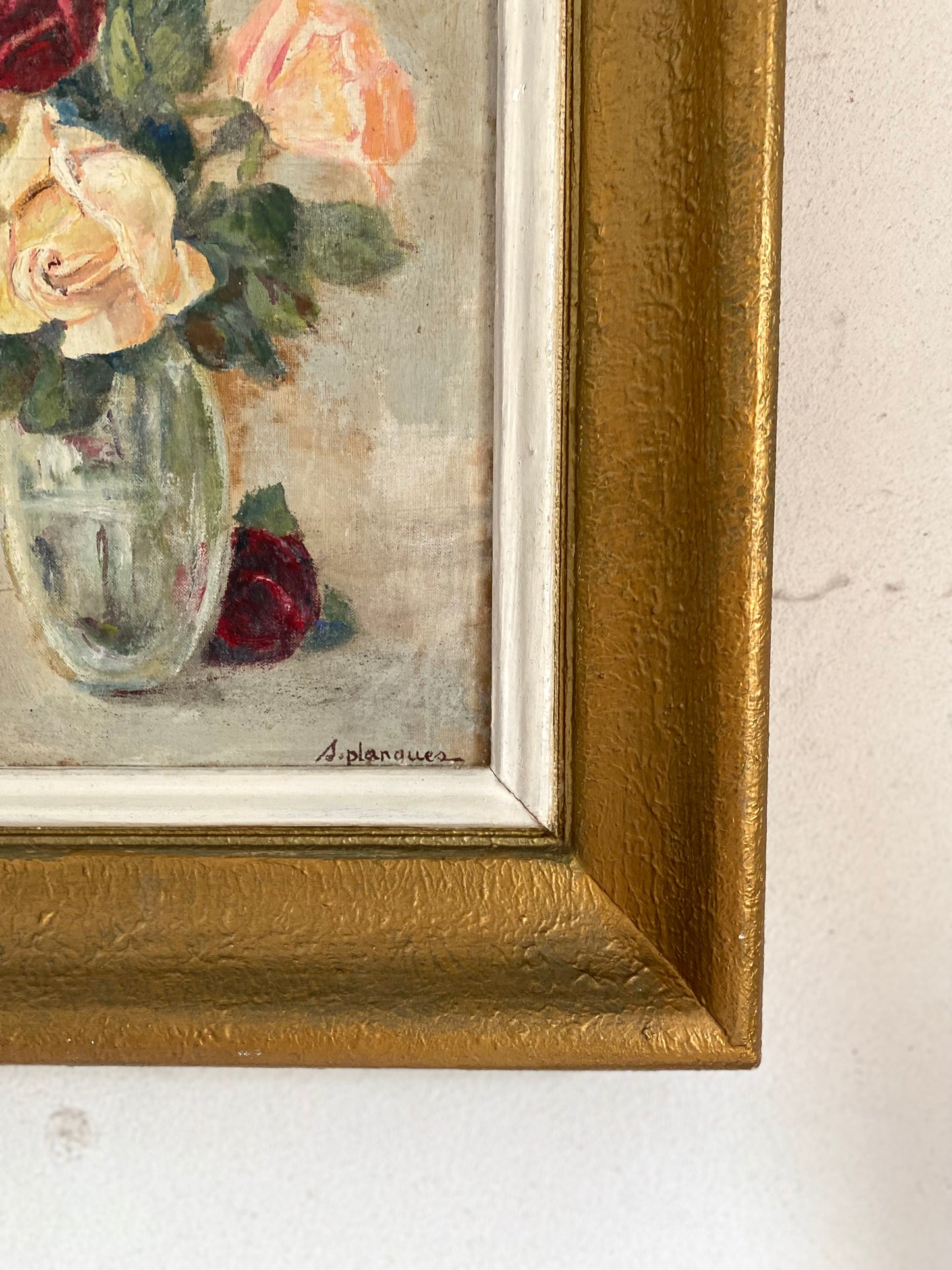 Huile sur toile encadrée