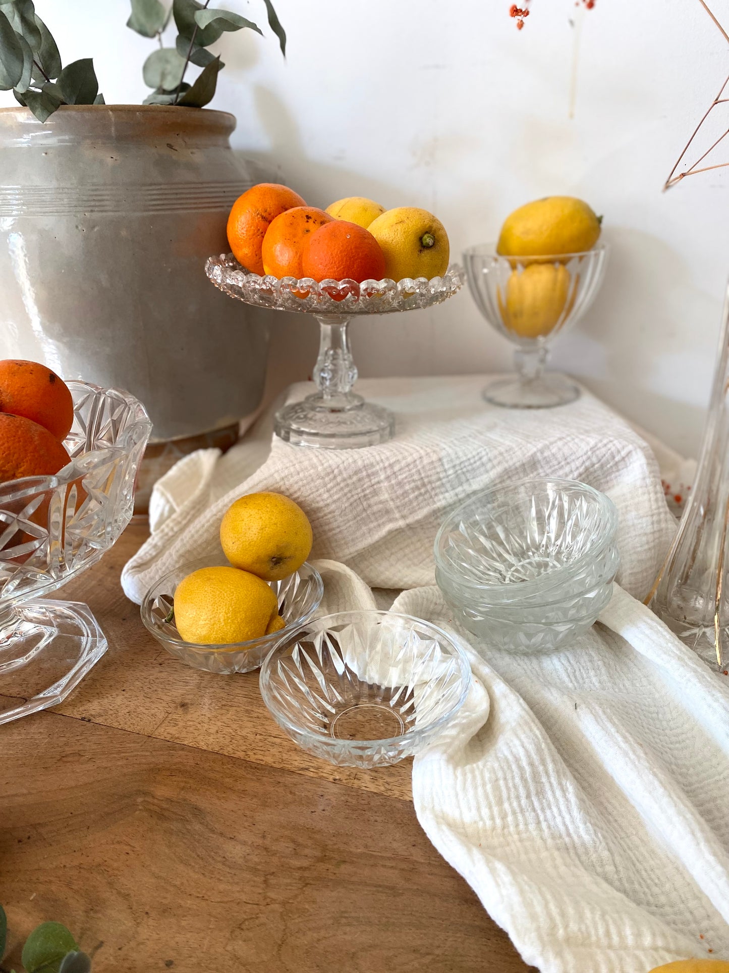 Coupelles en verre moulé 1960