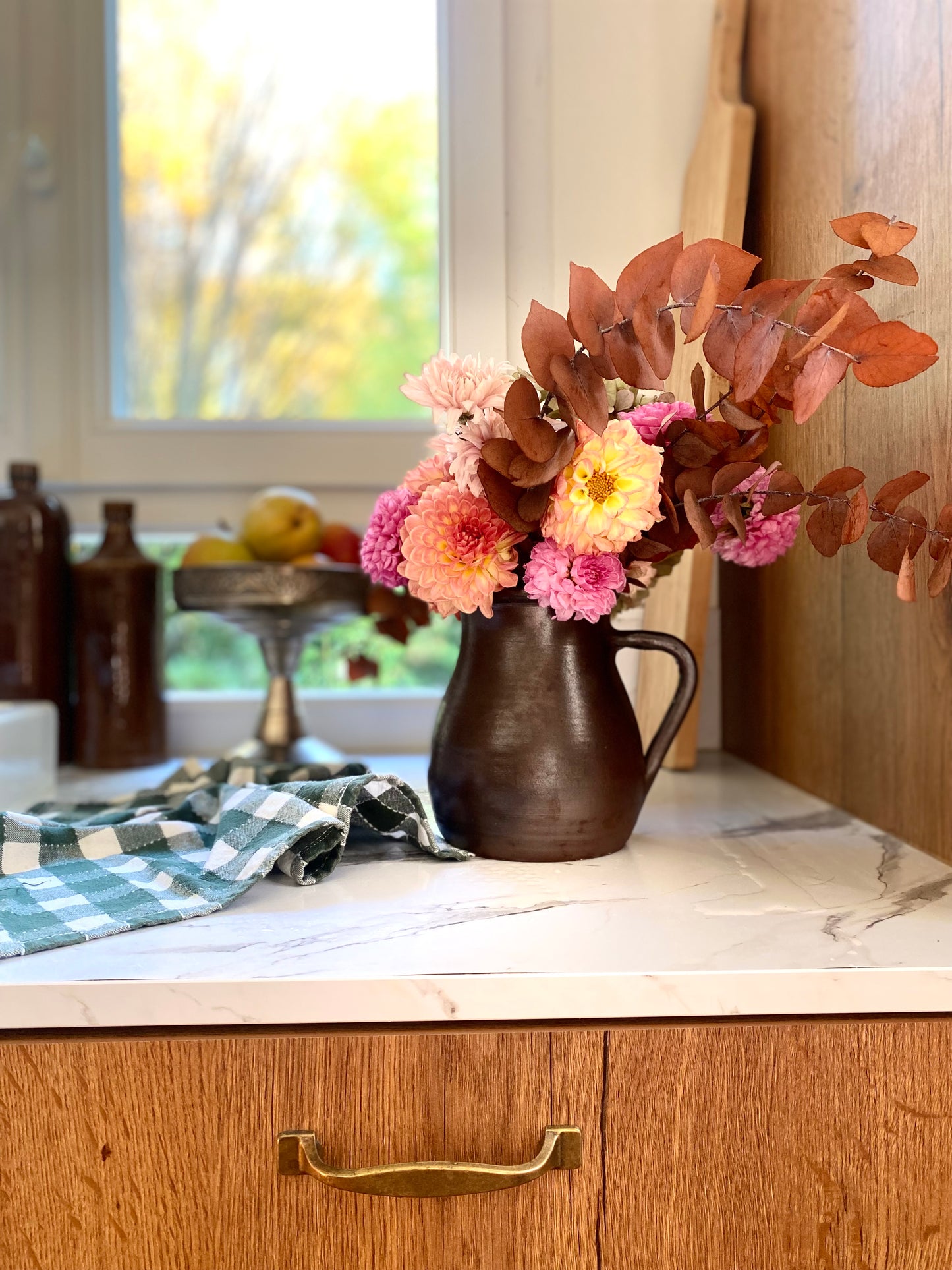 Pichet en céramique chocolat