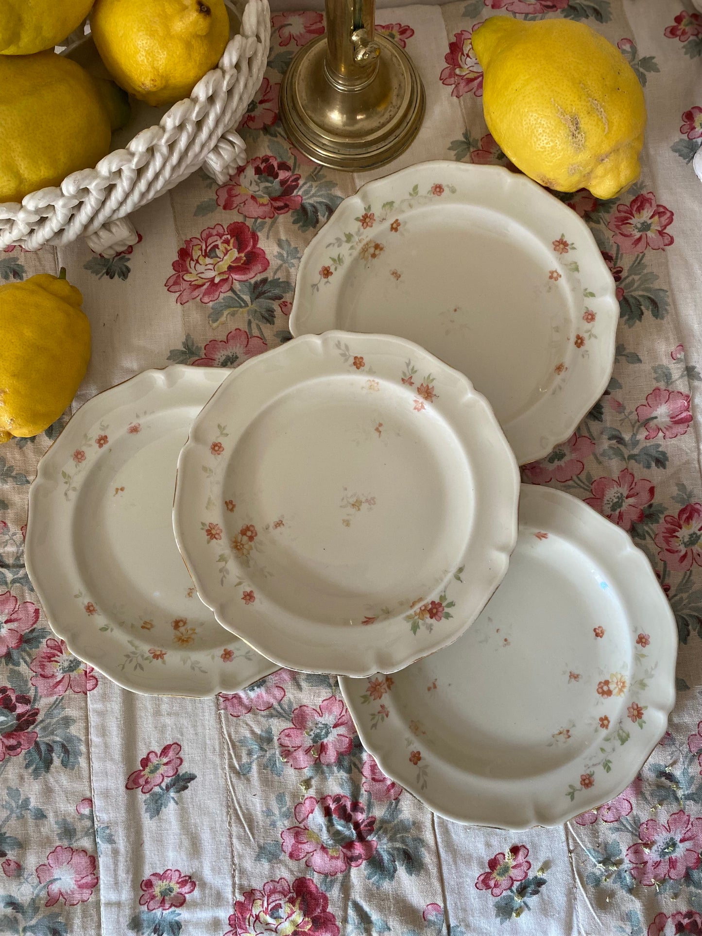 Assiettes à dessert en porcelaine de Limoges - 1930