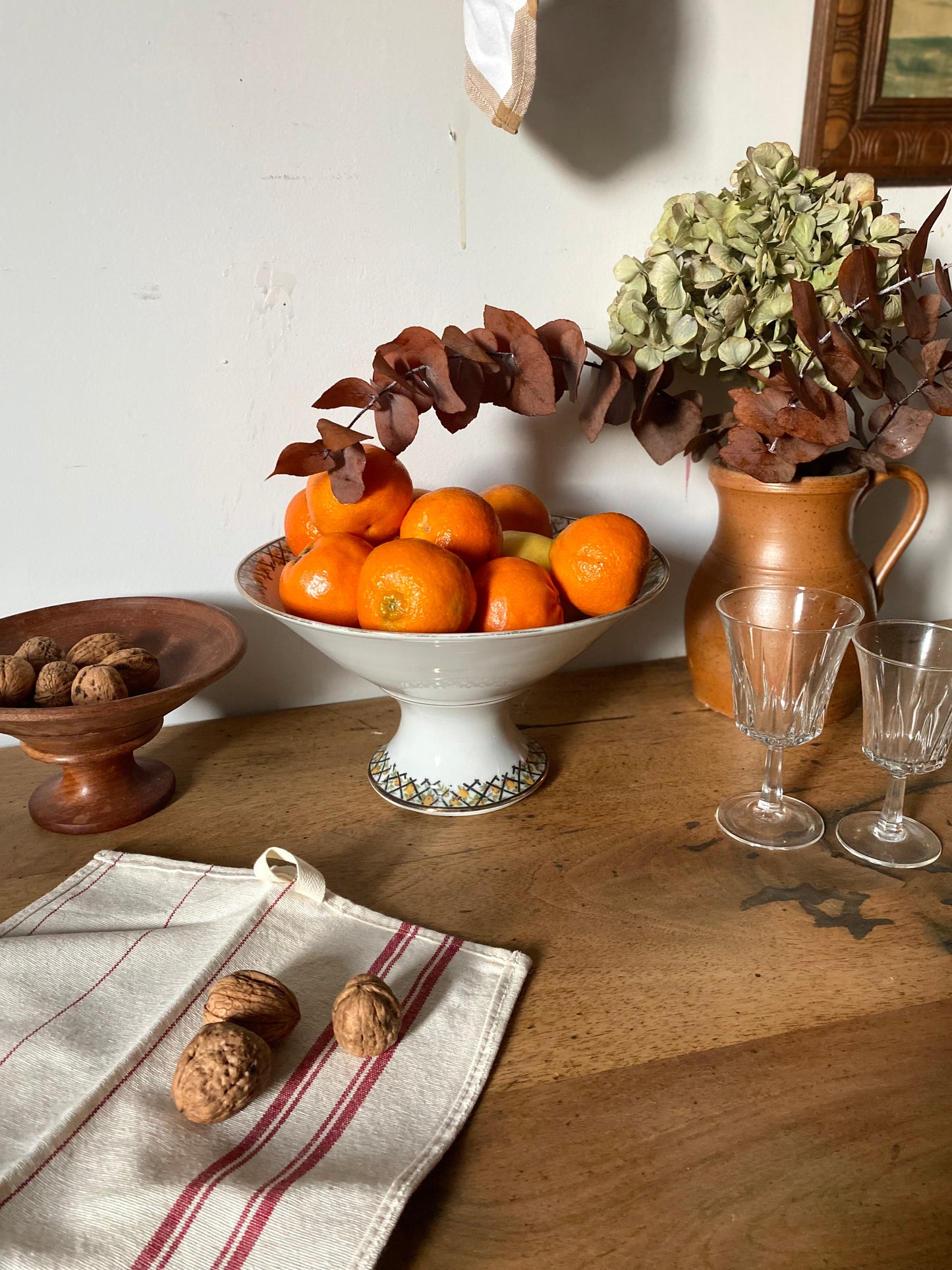 Coupe à fruit en faïence ancienne