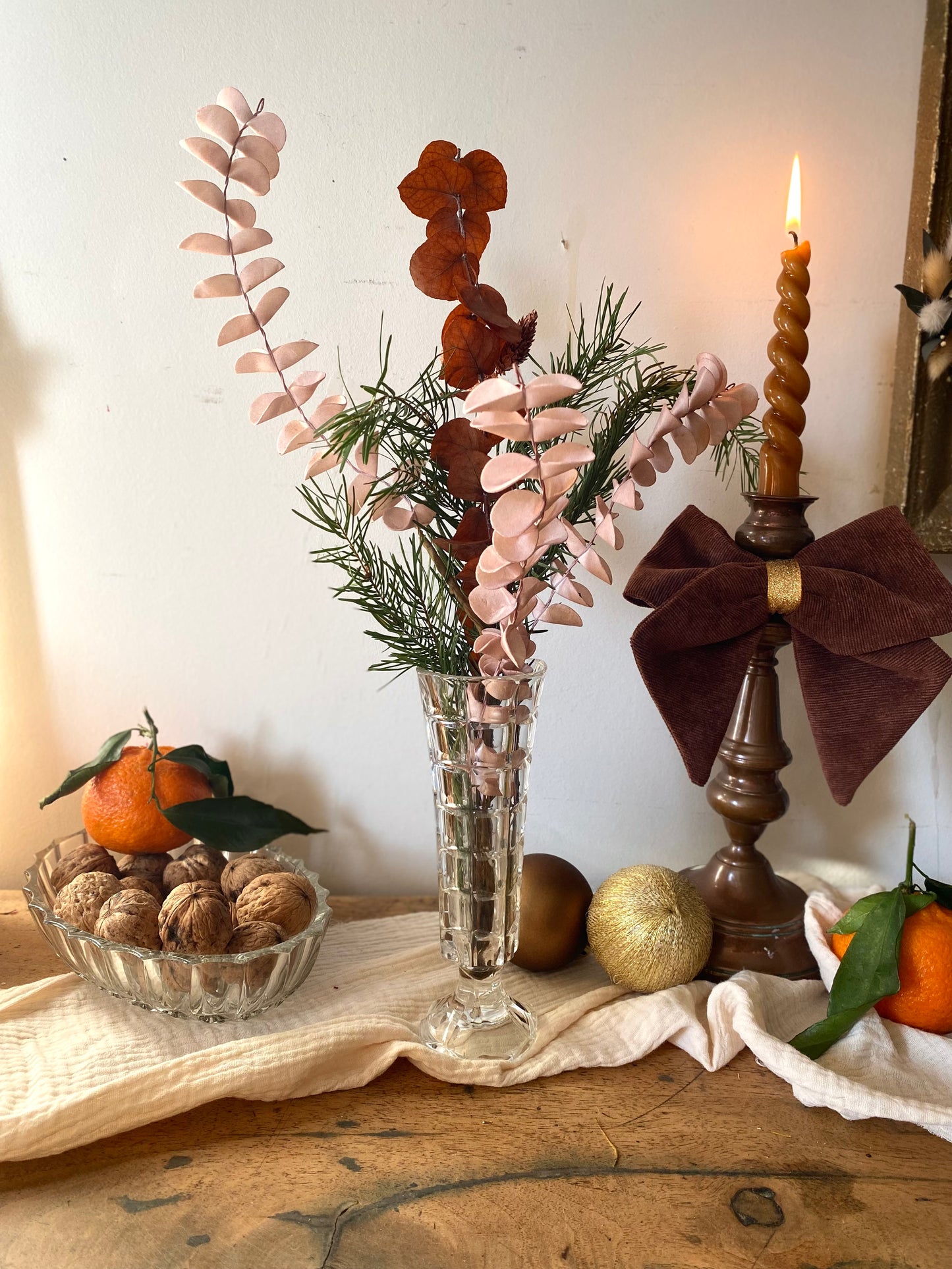 Soliflore en verre vintage