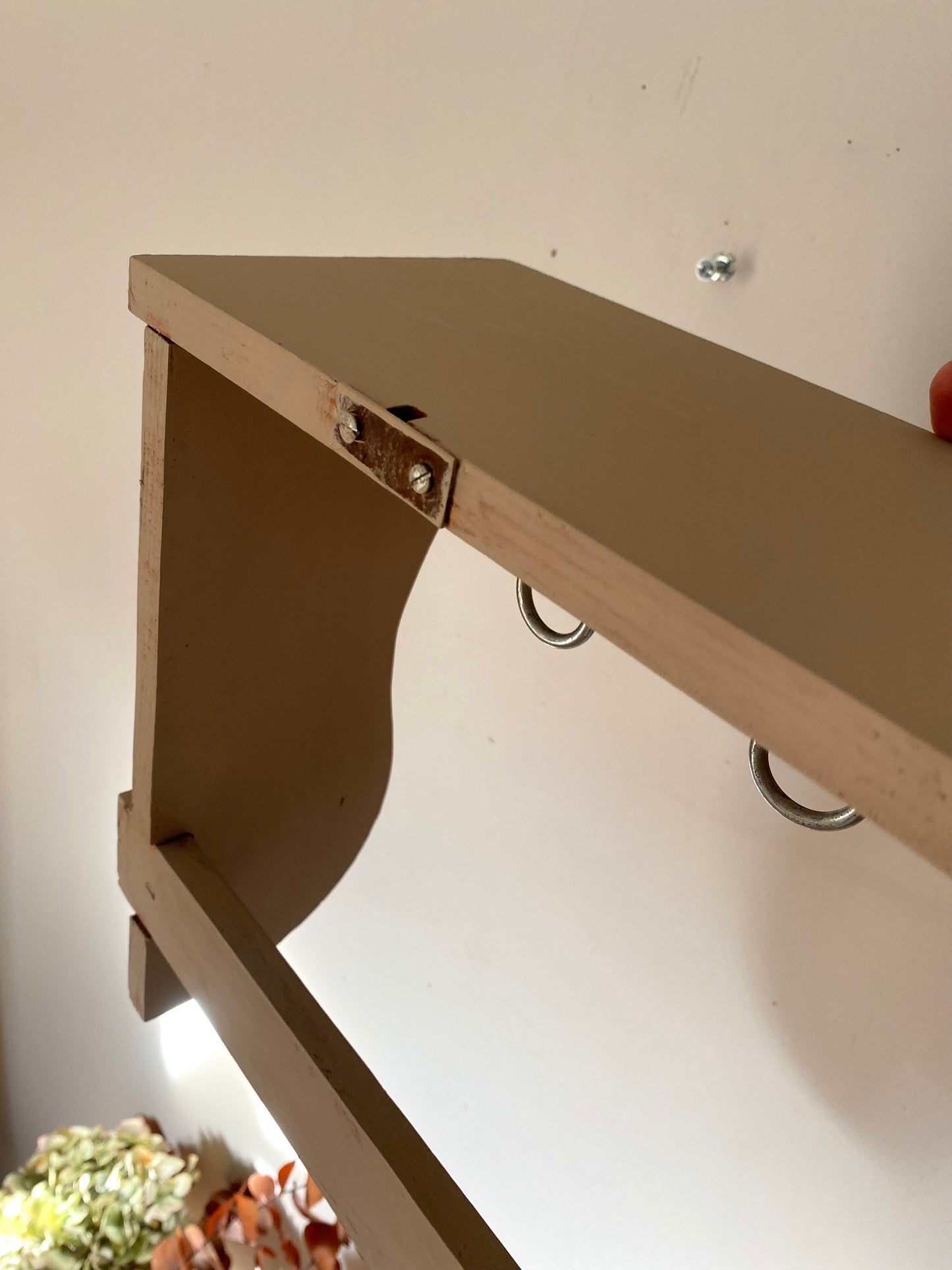 Étagère murale en bois ancien