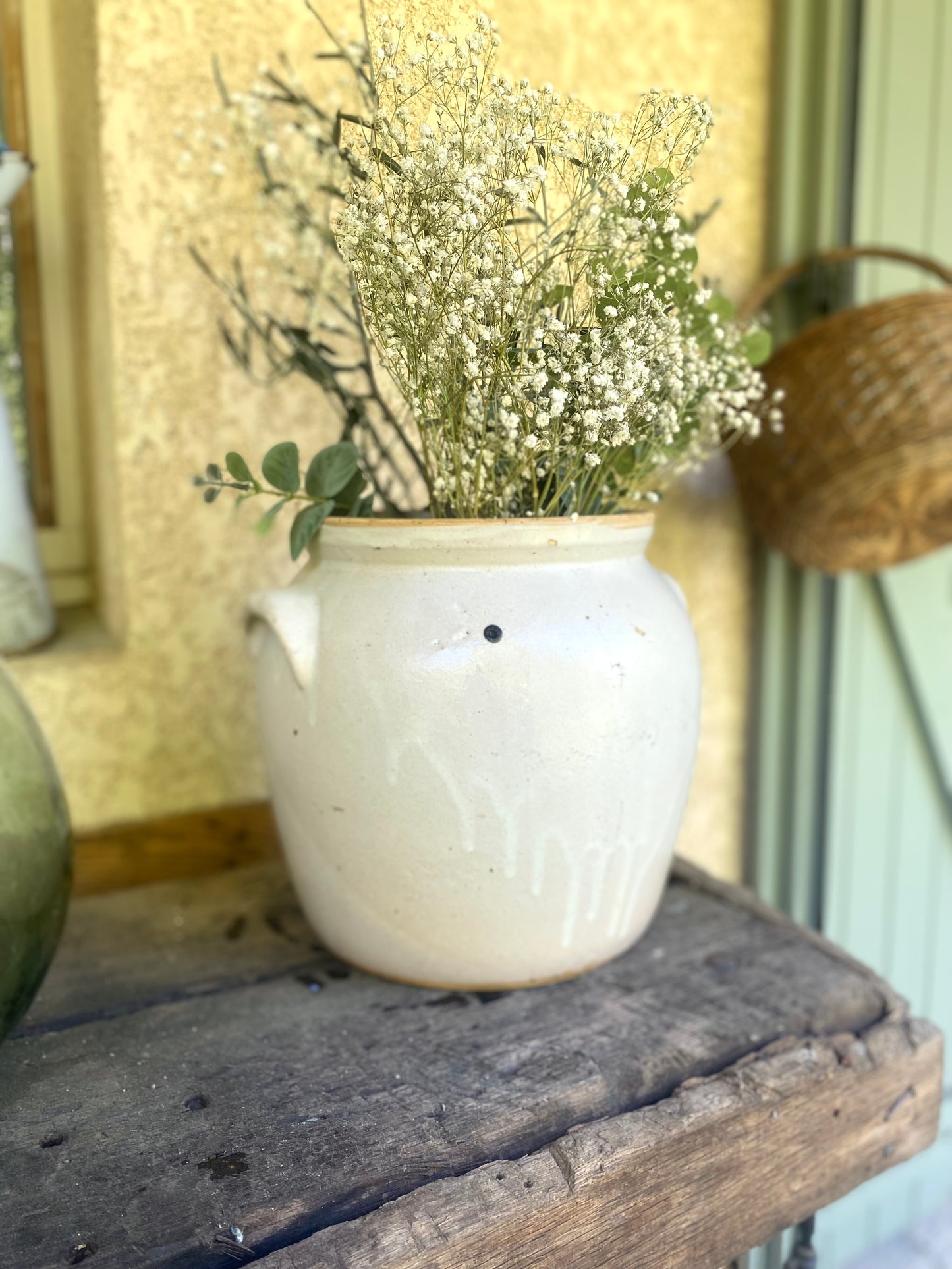 Ancien Grand Pot à Confit en Terre Cuite Vernissée – XIXe