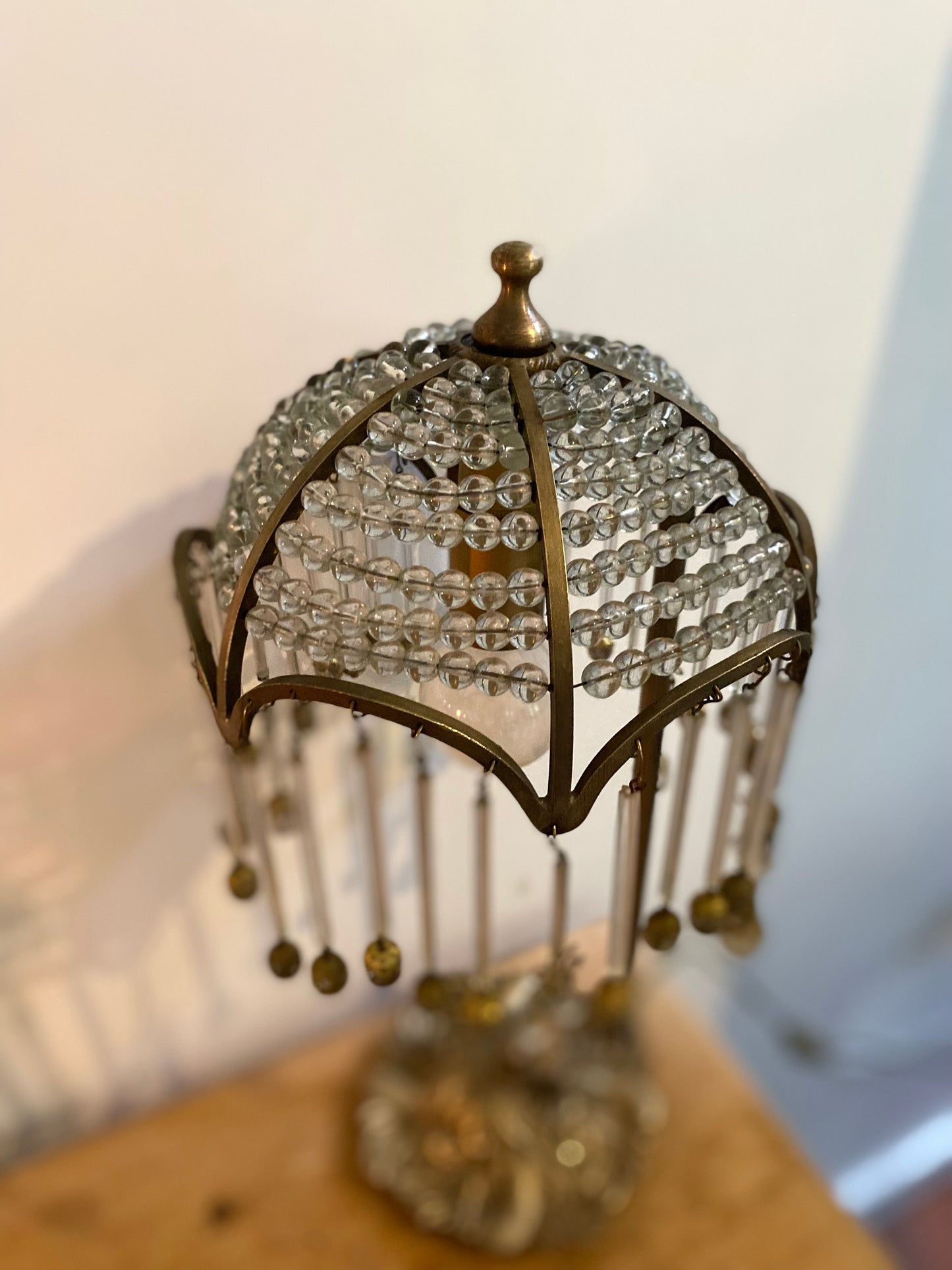 Lampe à pampille Art Déco