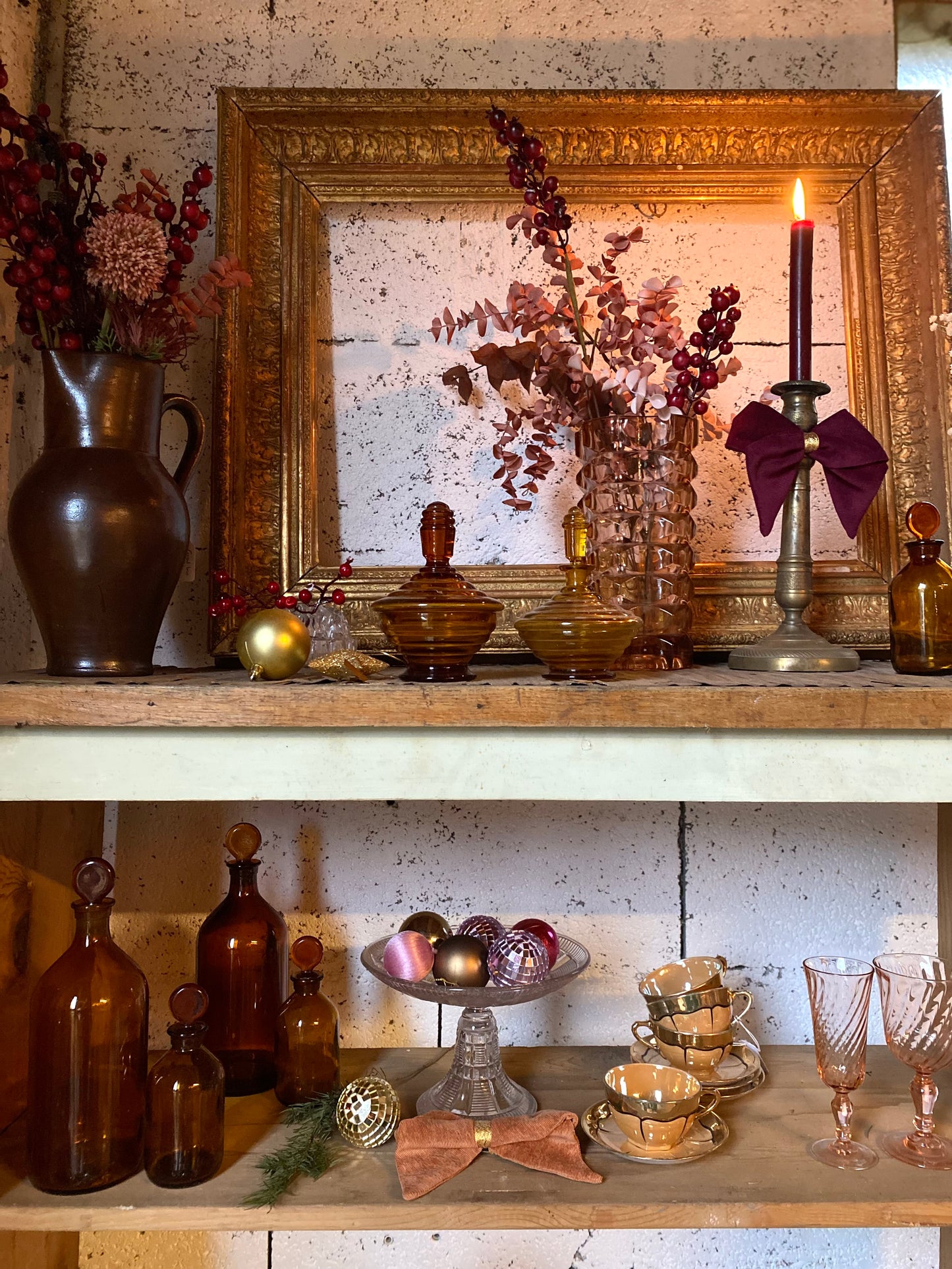 Plat sur pied Art Déco vintage