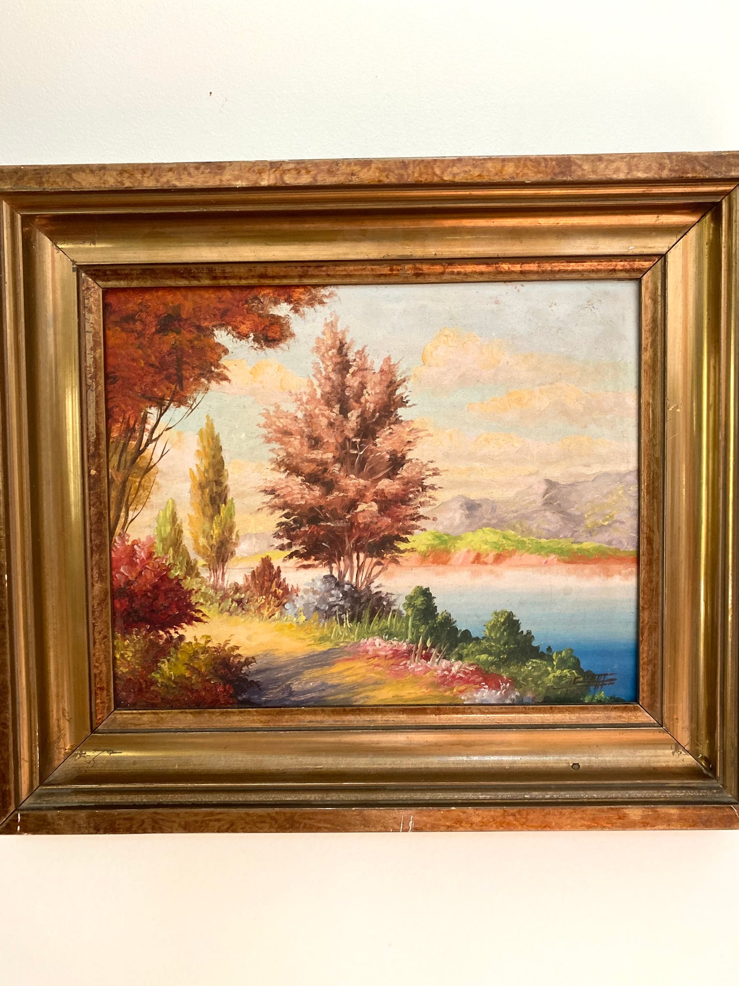 Huile sur panneau ancienne