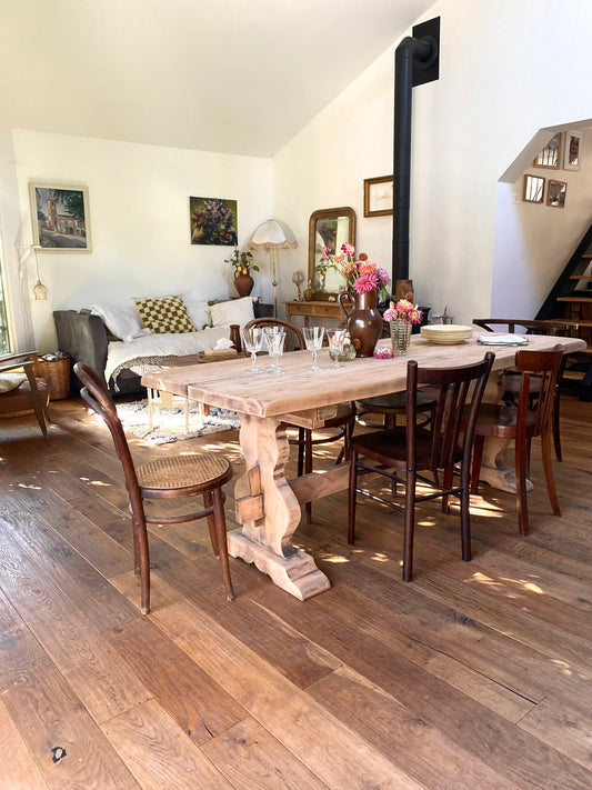 Table de ferme en bois massif ancien