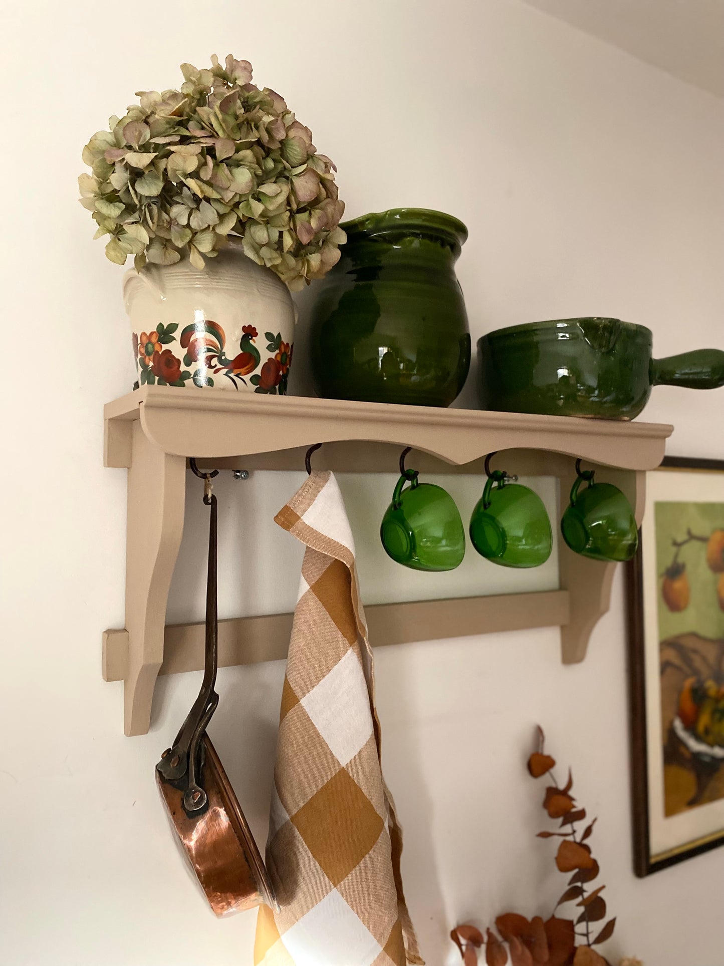 Étagère murale en bois ancien