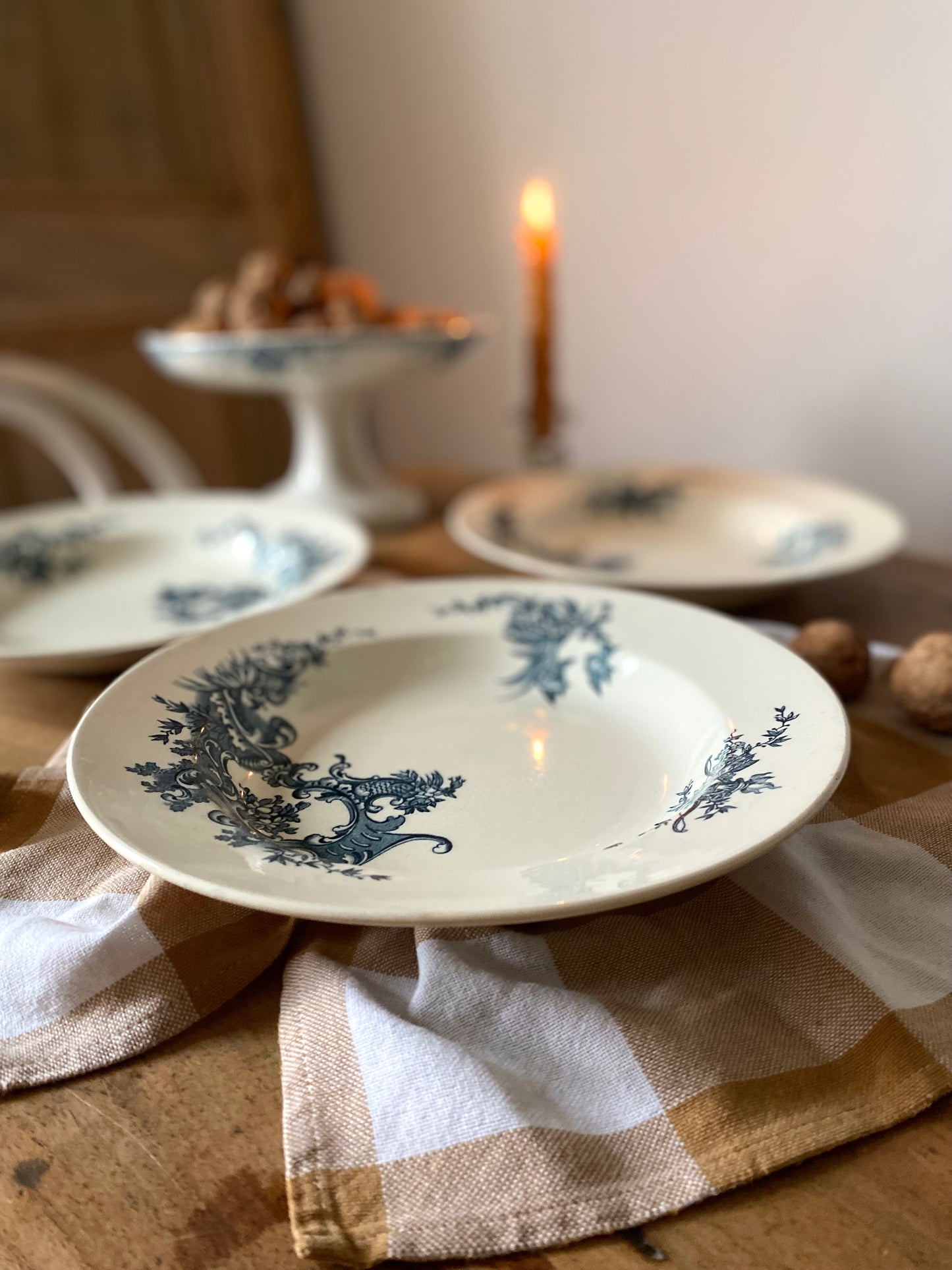 6 assiettes en faïence Terre de fer