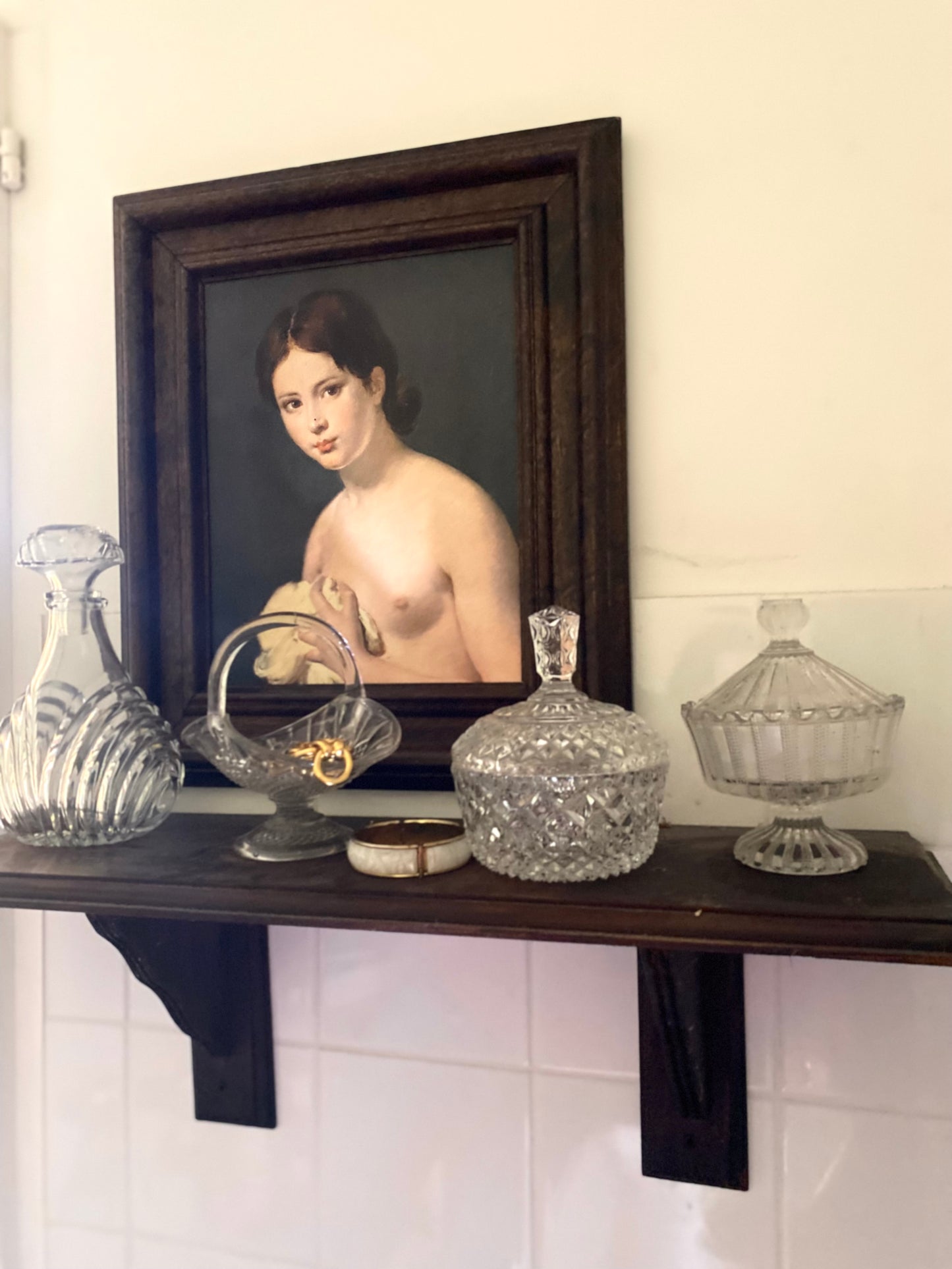 Petite corbeille en verre