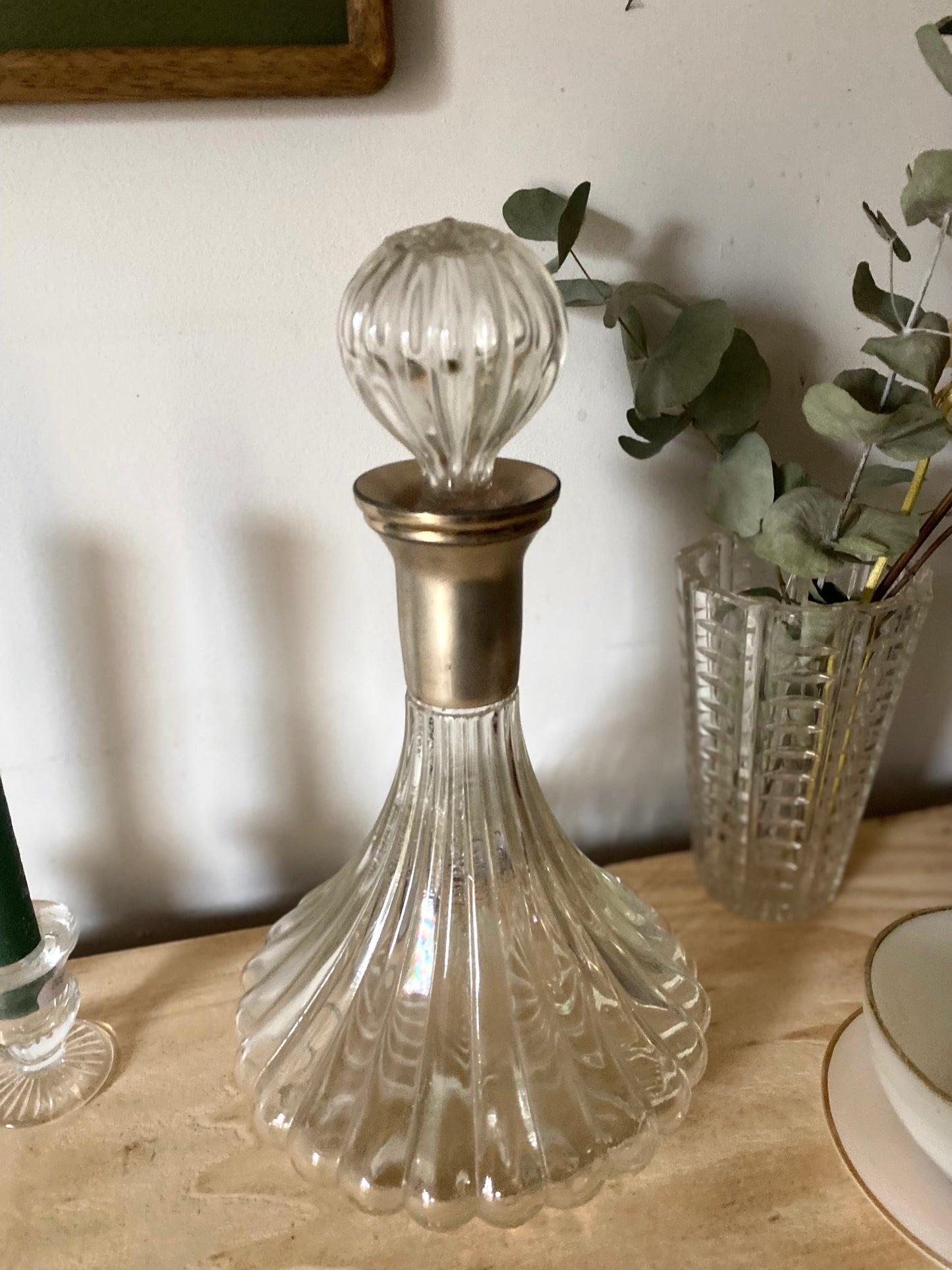 Carafe en verre vintage