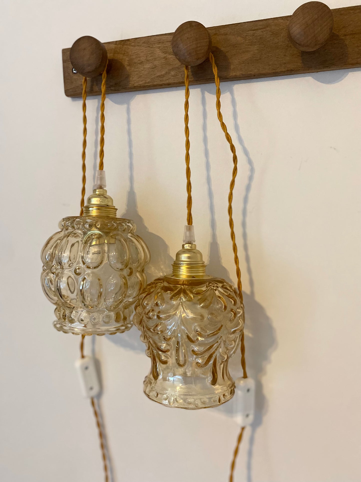 Baladeuse globe en verre Art Deco