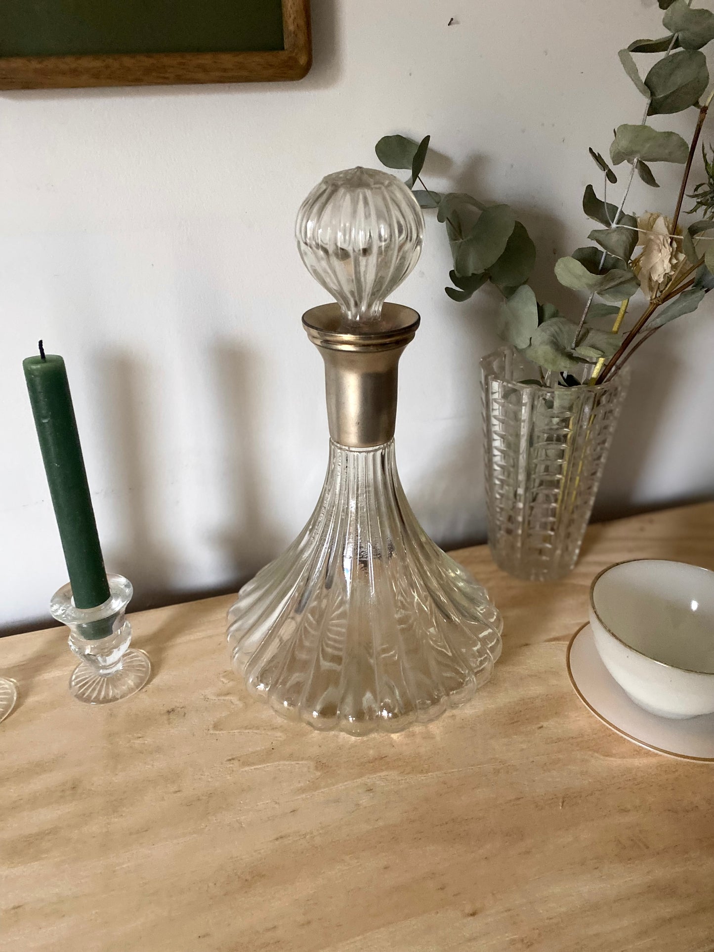 Carafe en verre vintage