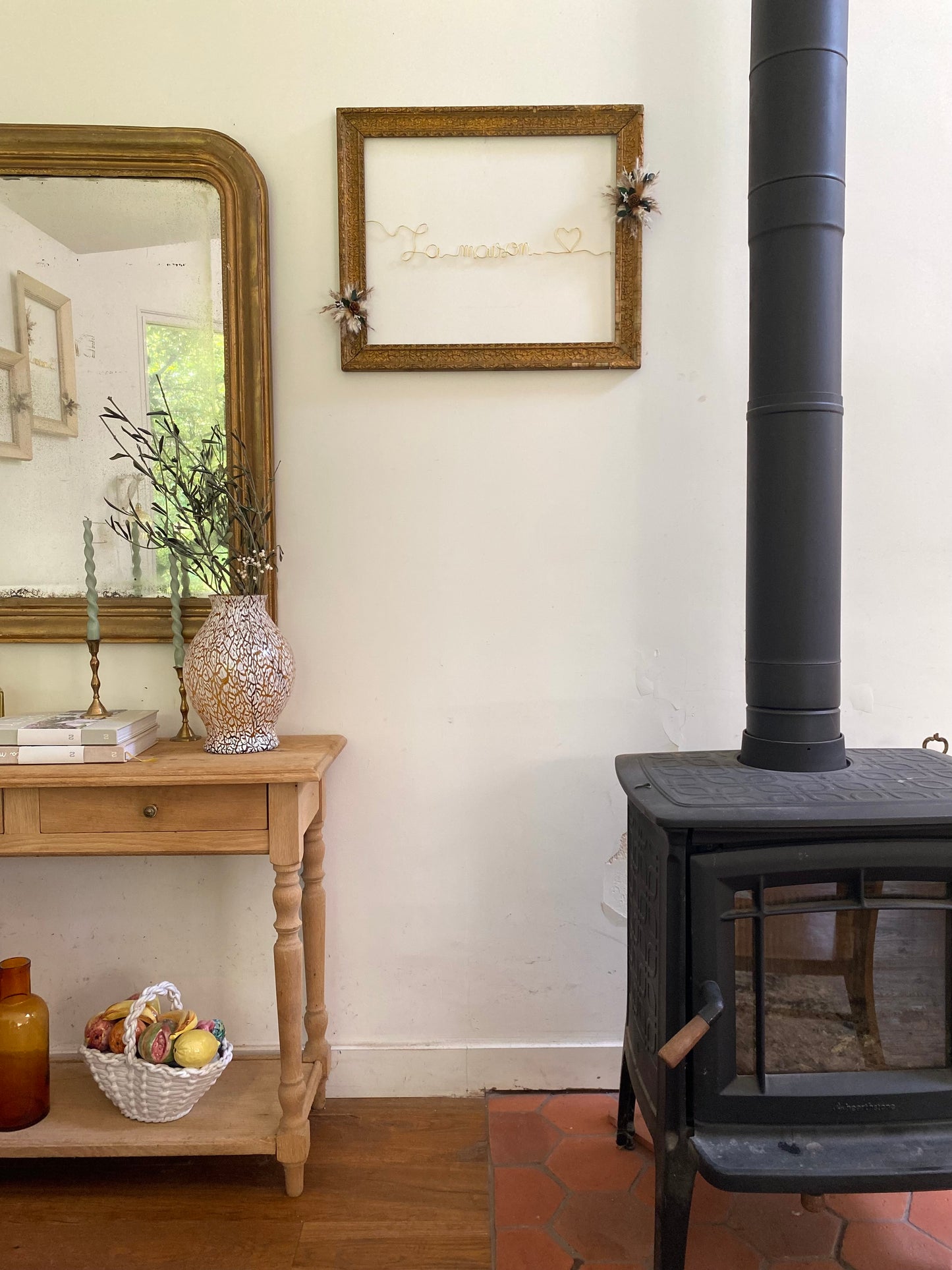 Cadre ancien décoratif  "La maison"