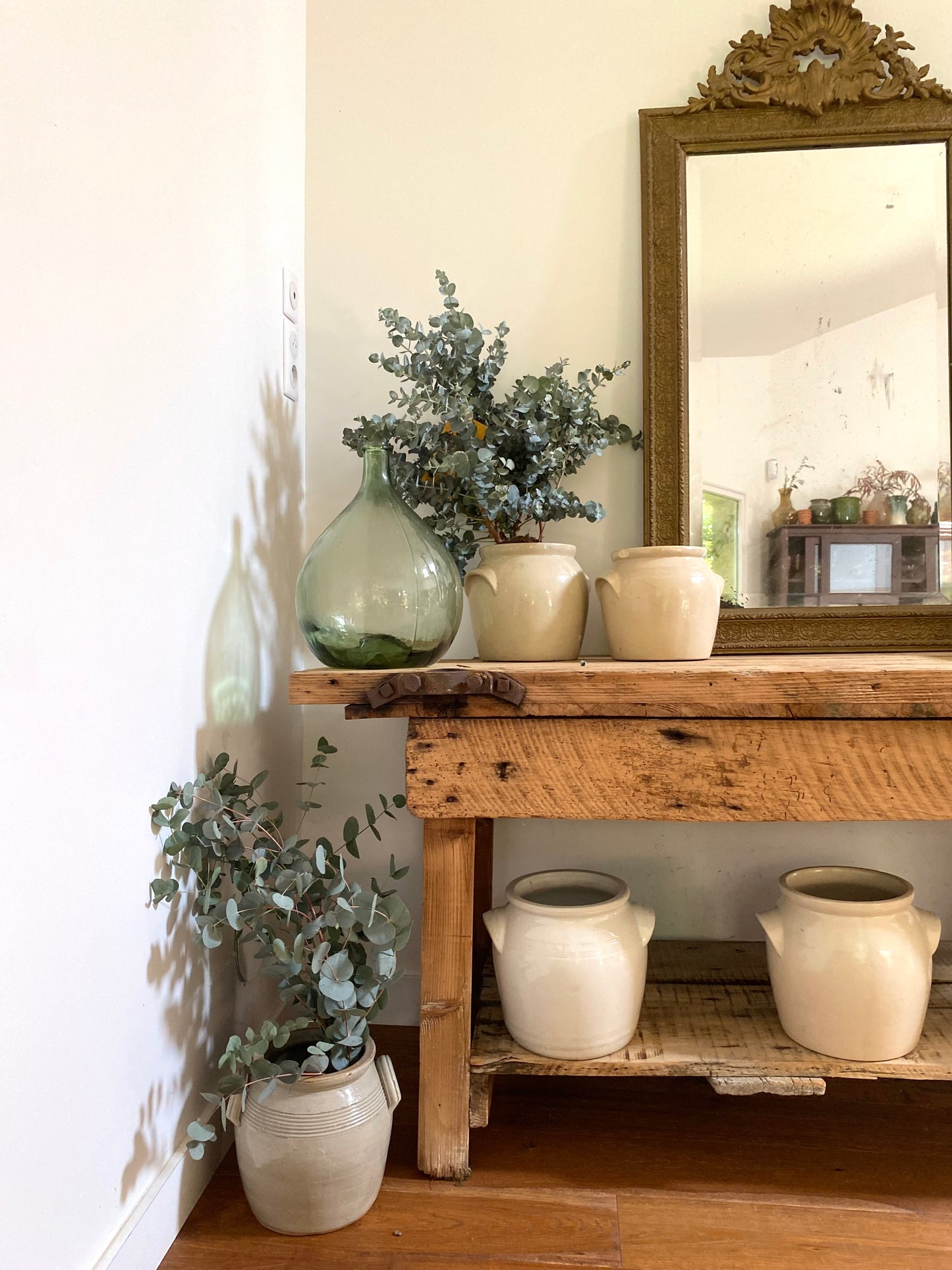 Pot à graisse ancien en grès