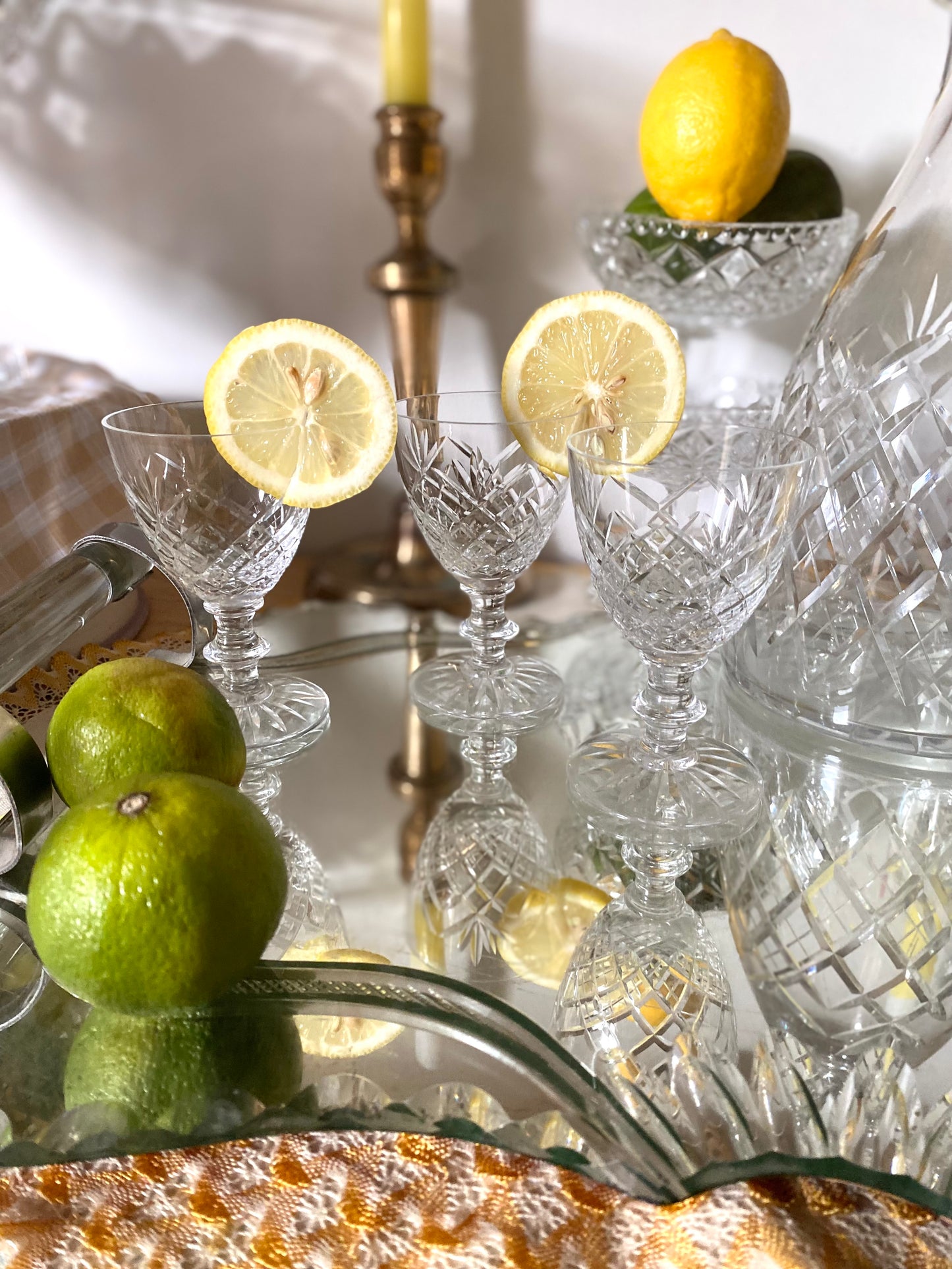 Service à digestif en cristal ancien