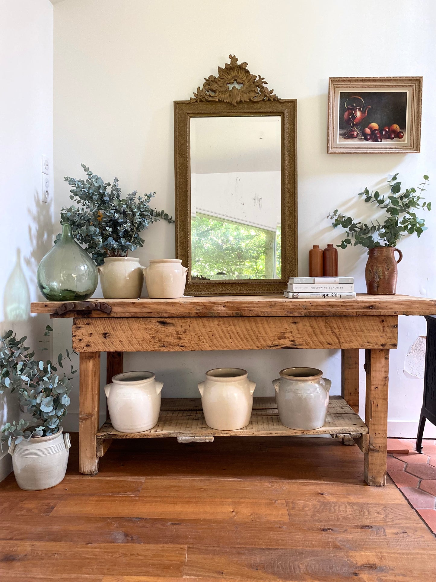 Grand miroir ancien baroque